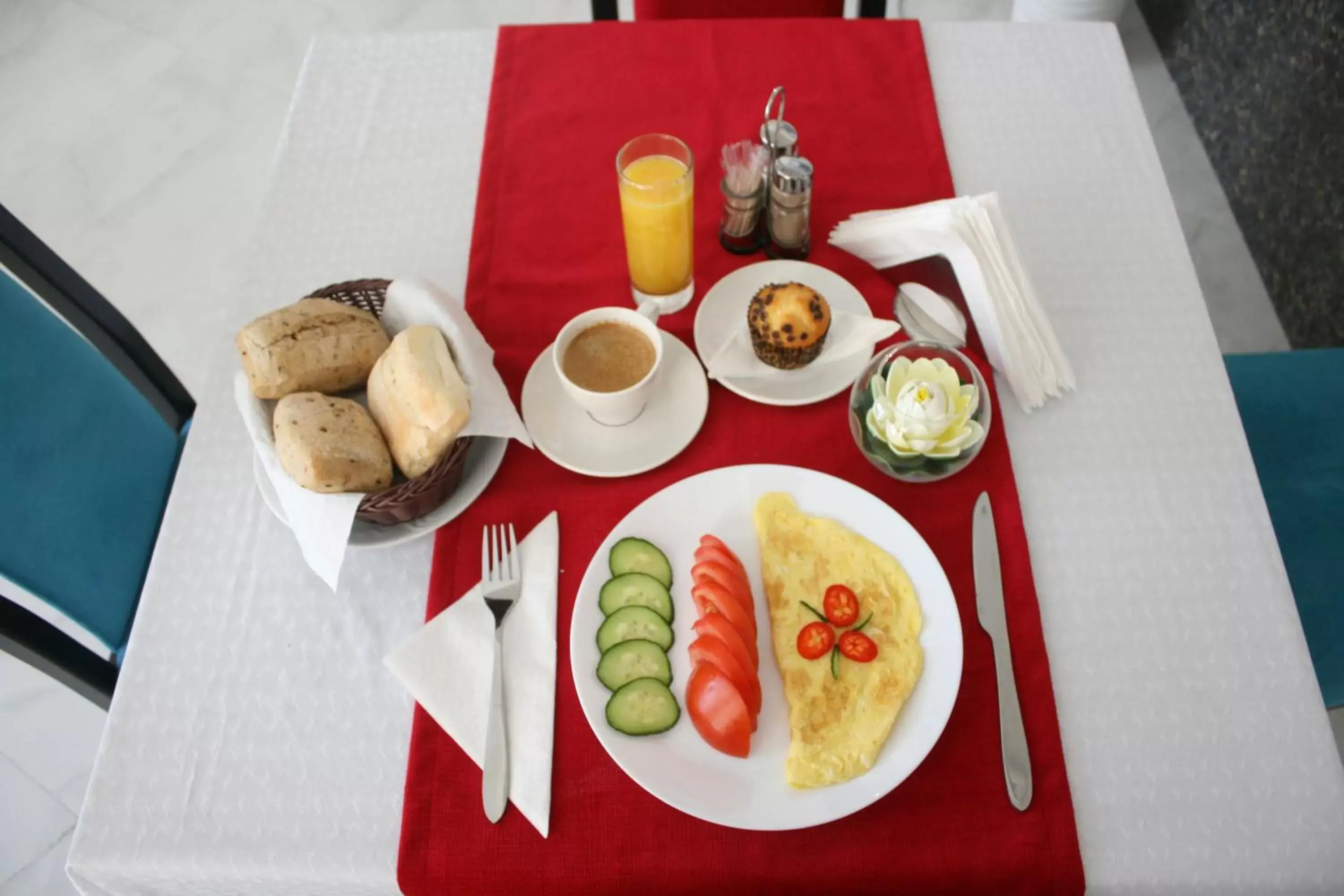 Food close-up, Breakfast in Hotel Perfect