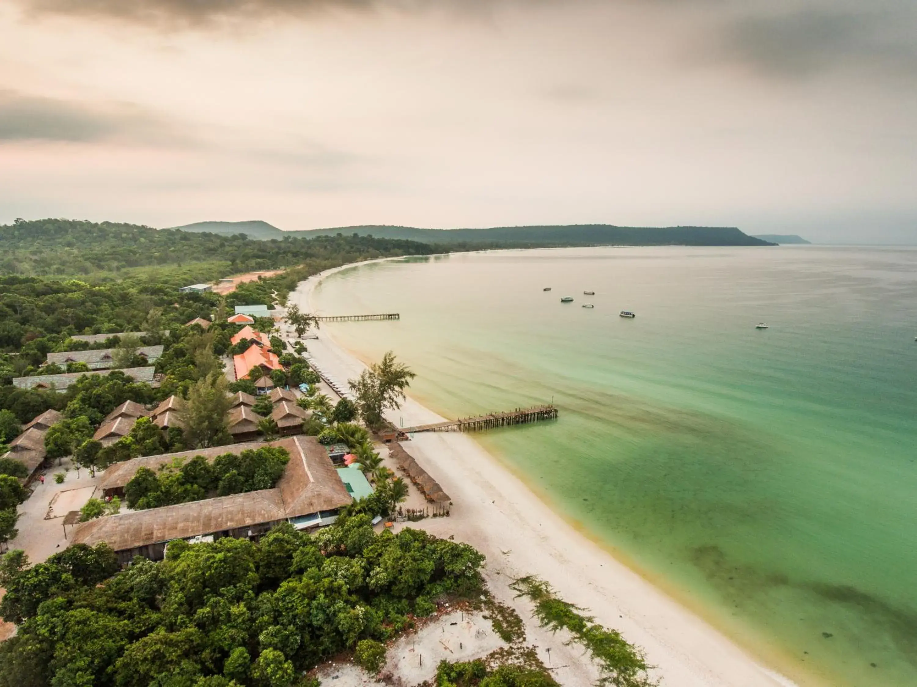 Bird's eye view in Sok San Beach Resort Bird's eye view in Sok San Beach Resort