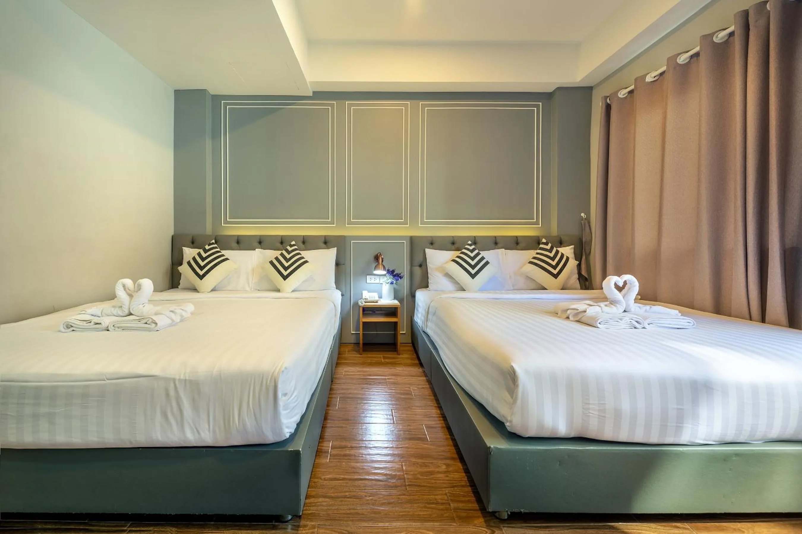 Bedroom, Bed in De Lavender Bangkok Hotel