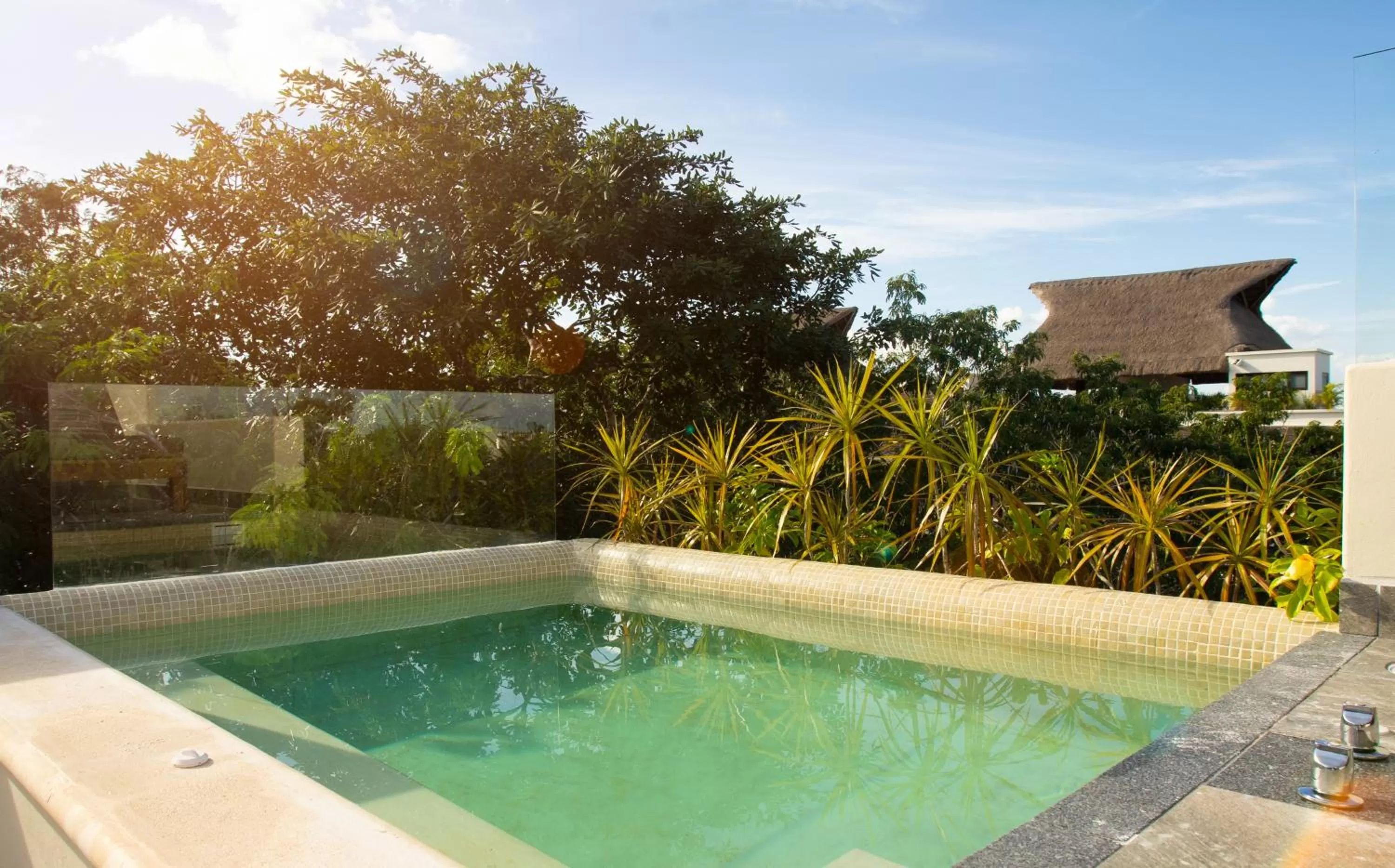 Balcony/Terrace, Swimming Pool in Azul Tulum by GuruHotel
