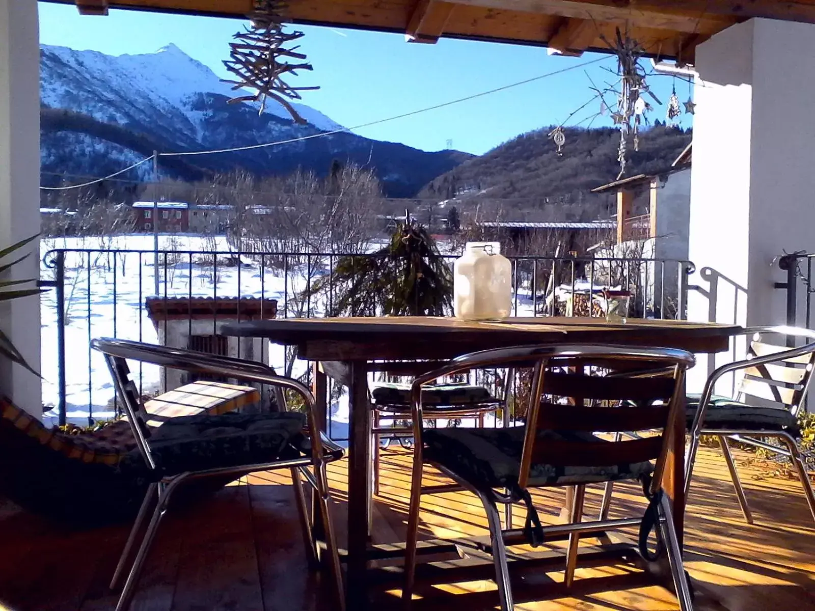 Balcony/Terrace, Mountain View in Bed and Breakfast Ca D'Pandin