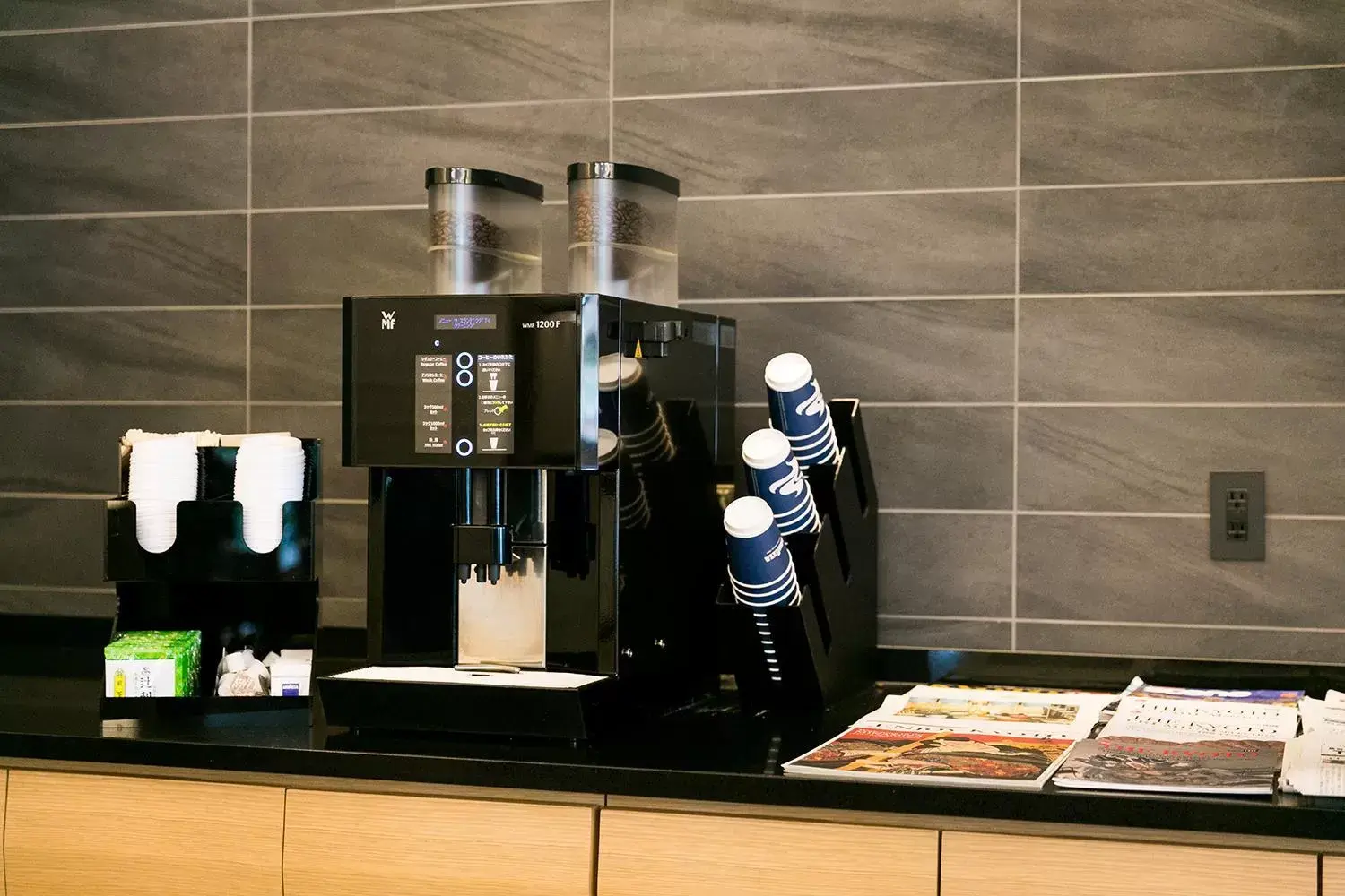 Lobby or reception, Coffee/Tea Facilities in Cross Hotel Kyoto