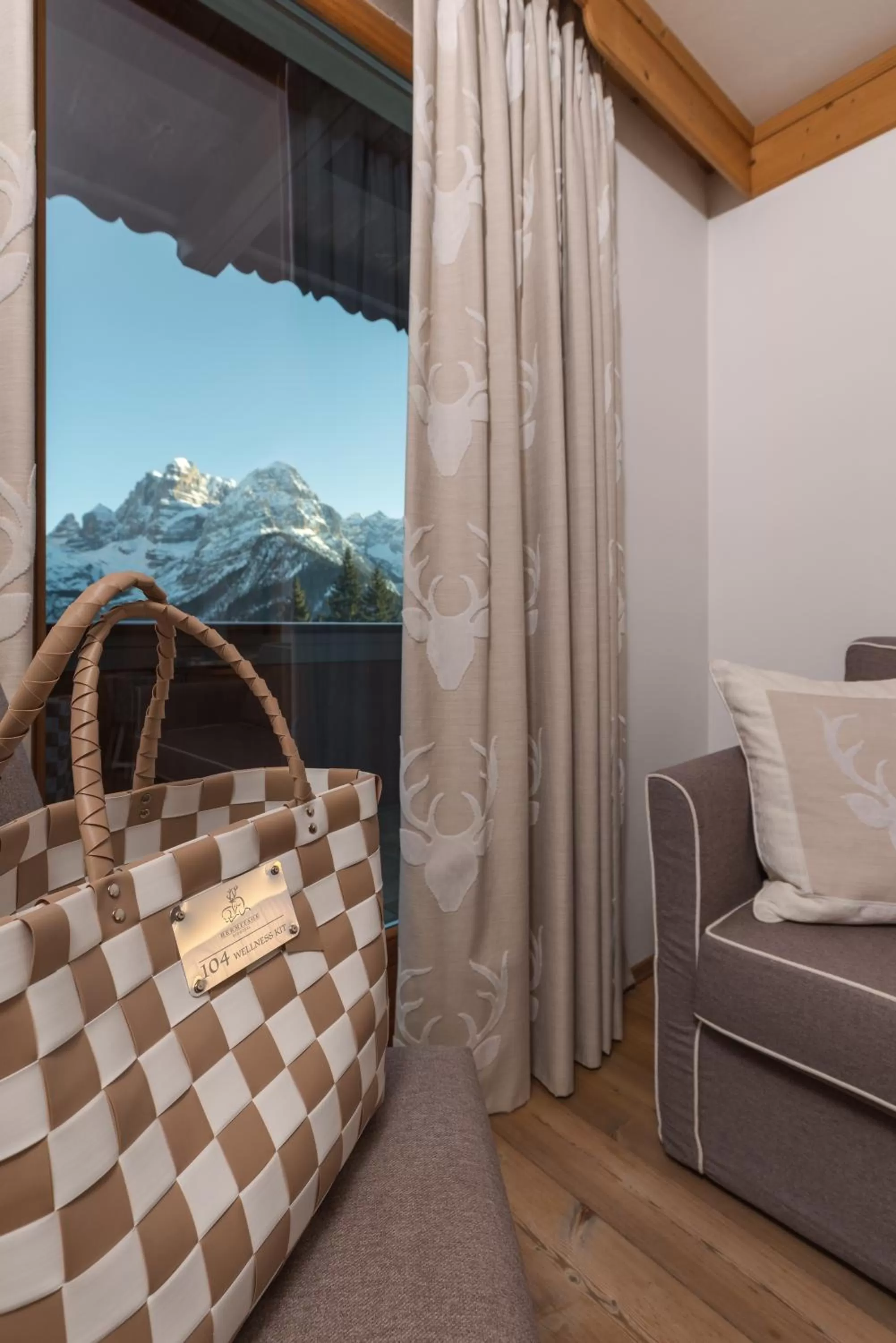 View (from property/room), Bed in Bio Hotel Hermitage