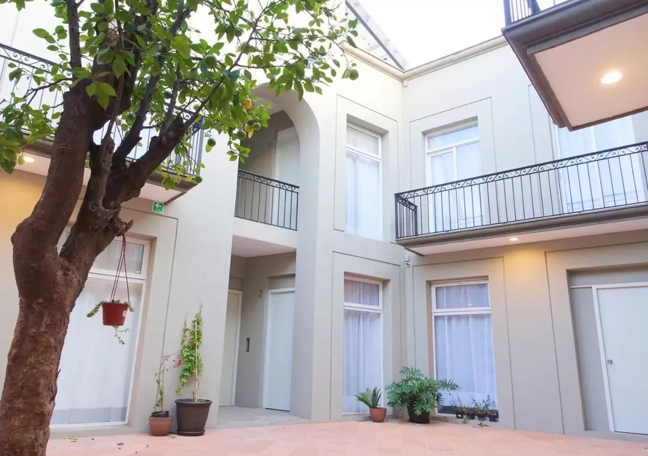 Patio, Property Building in Hotel Mamá Carlota