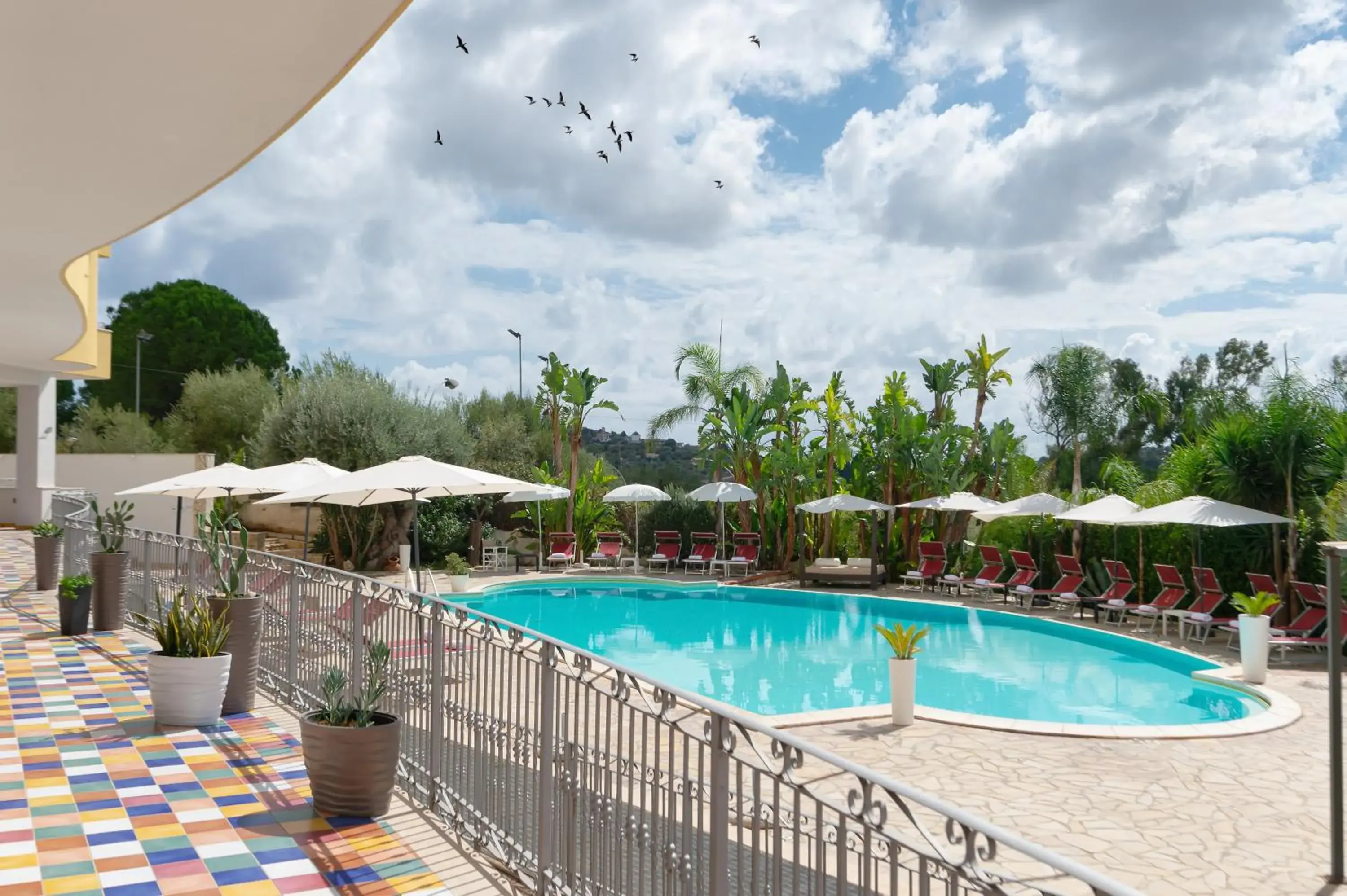 Pool view in Grand Hotel Sofia Pool view in Grand Hotel Sofia