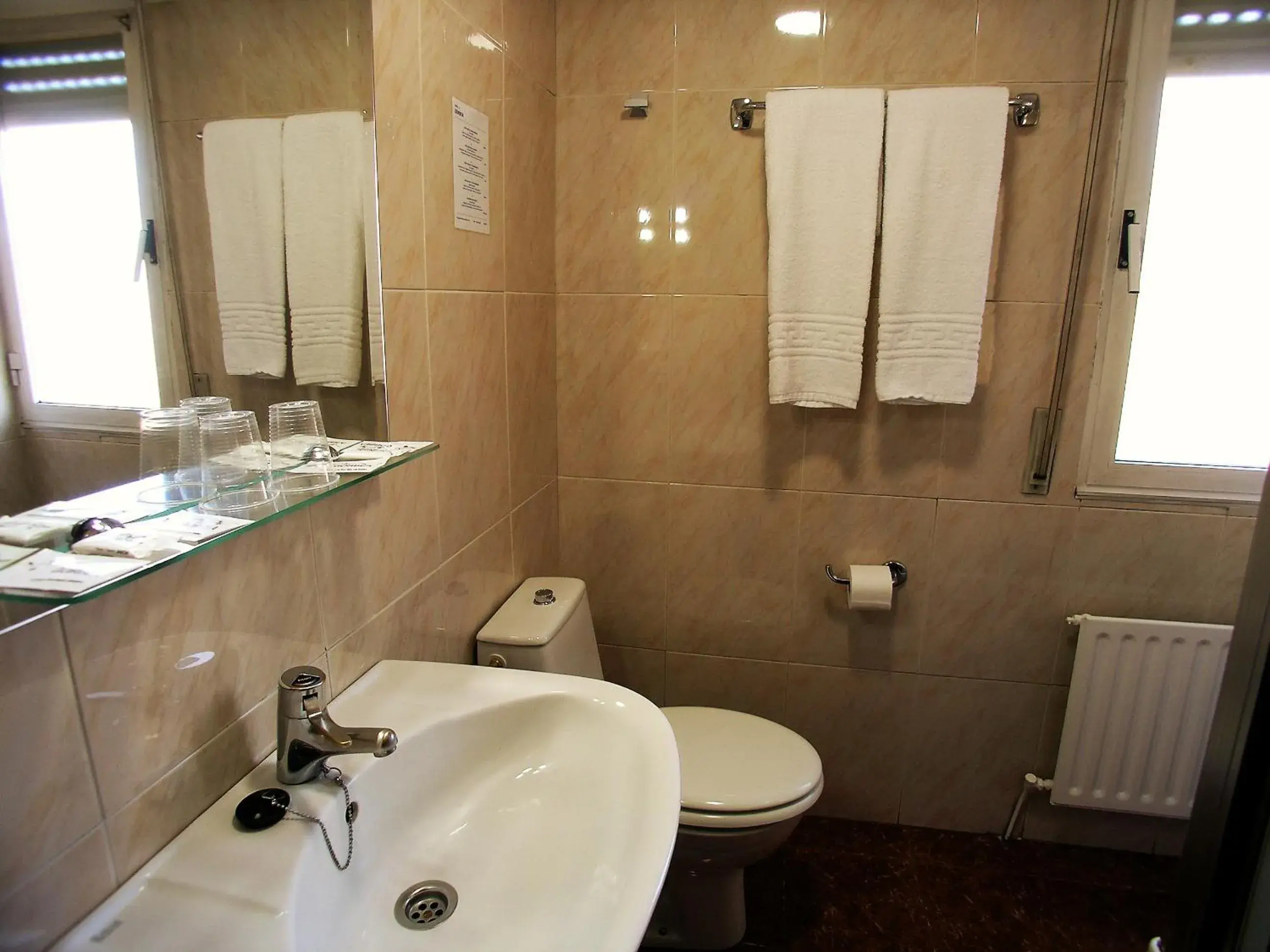 Decorative detail, Bathroom in Hotel Gorbea