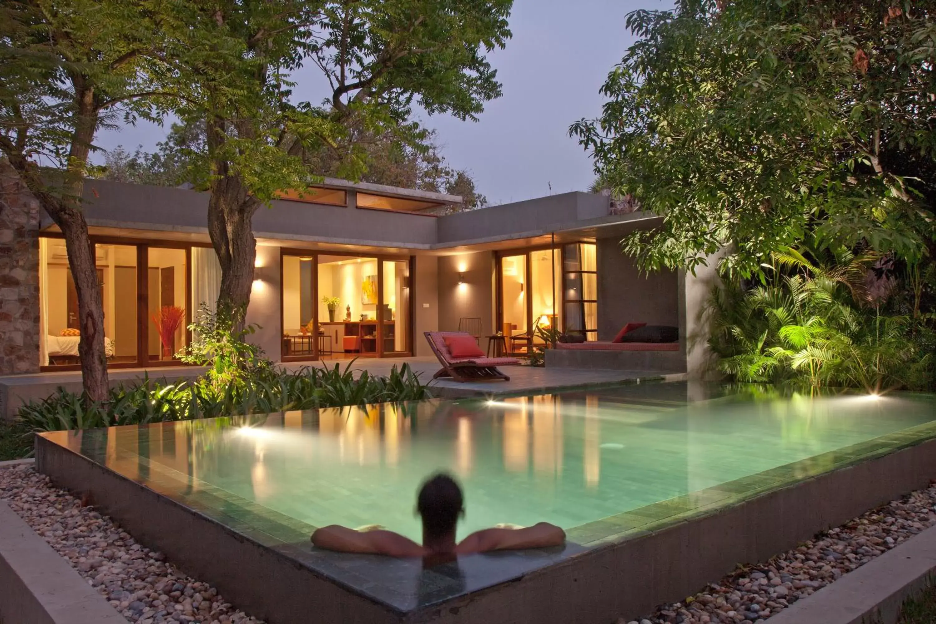 Garden view in Templation Hotel Garden view in Templation Hotel