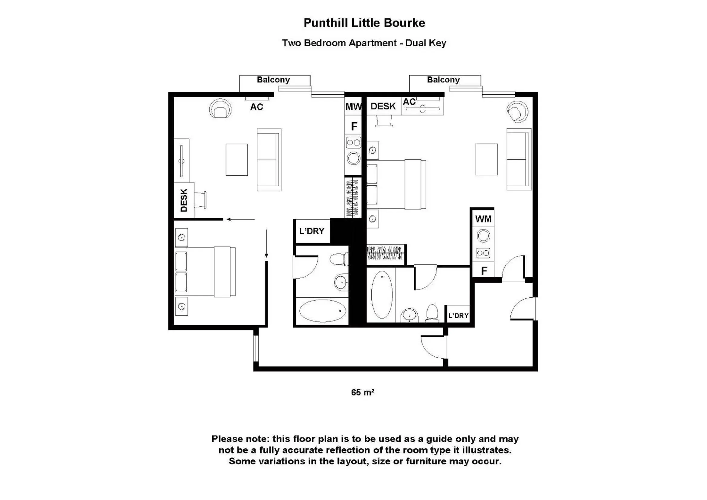 Other, Floor Plan in Punthill Apartment Hotel - Little Bourke