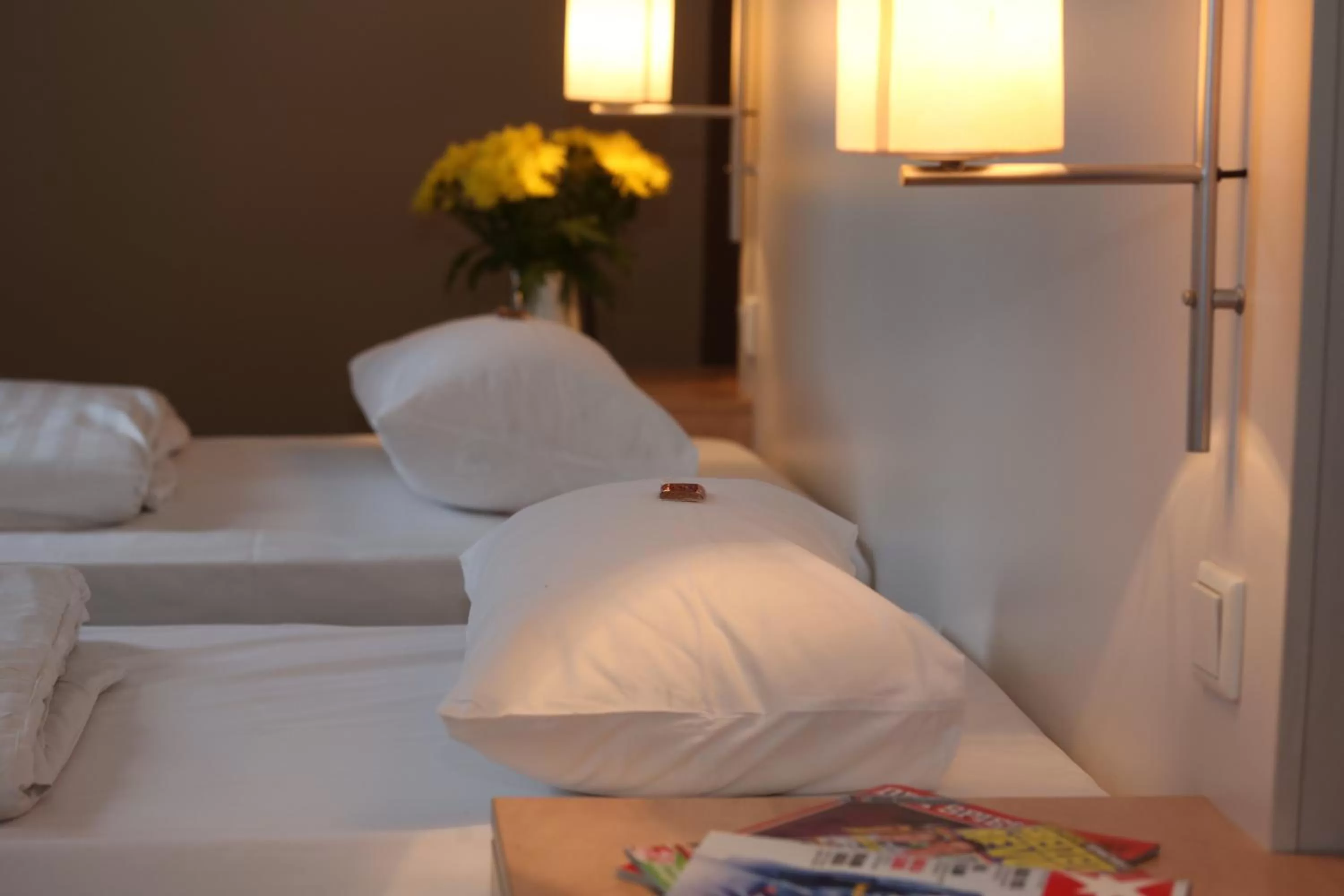 Bed in Hotel Columbus