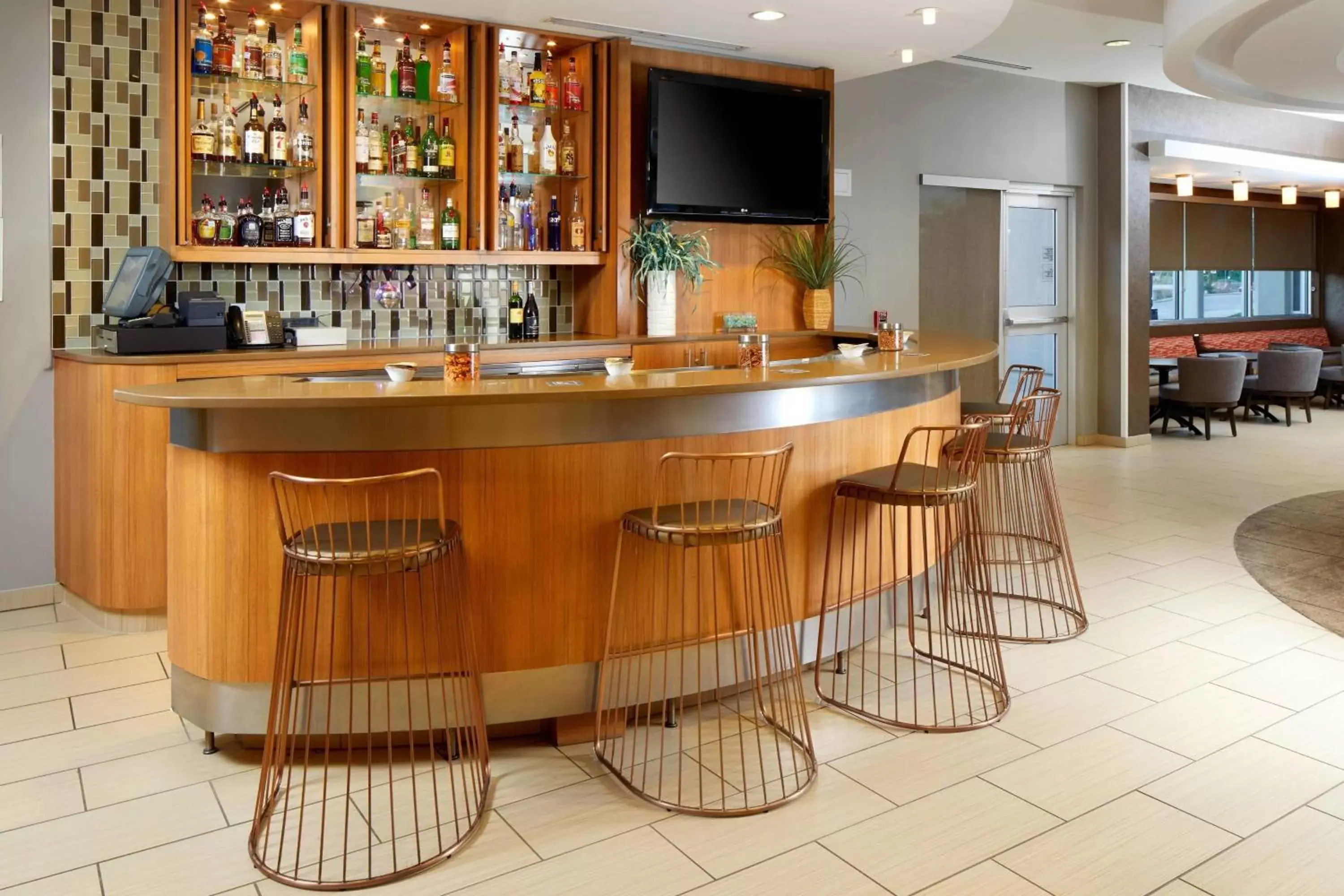 Lobby or reception, Lounge/Bar in SpringHill Suites Houston NASA/Webster