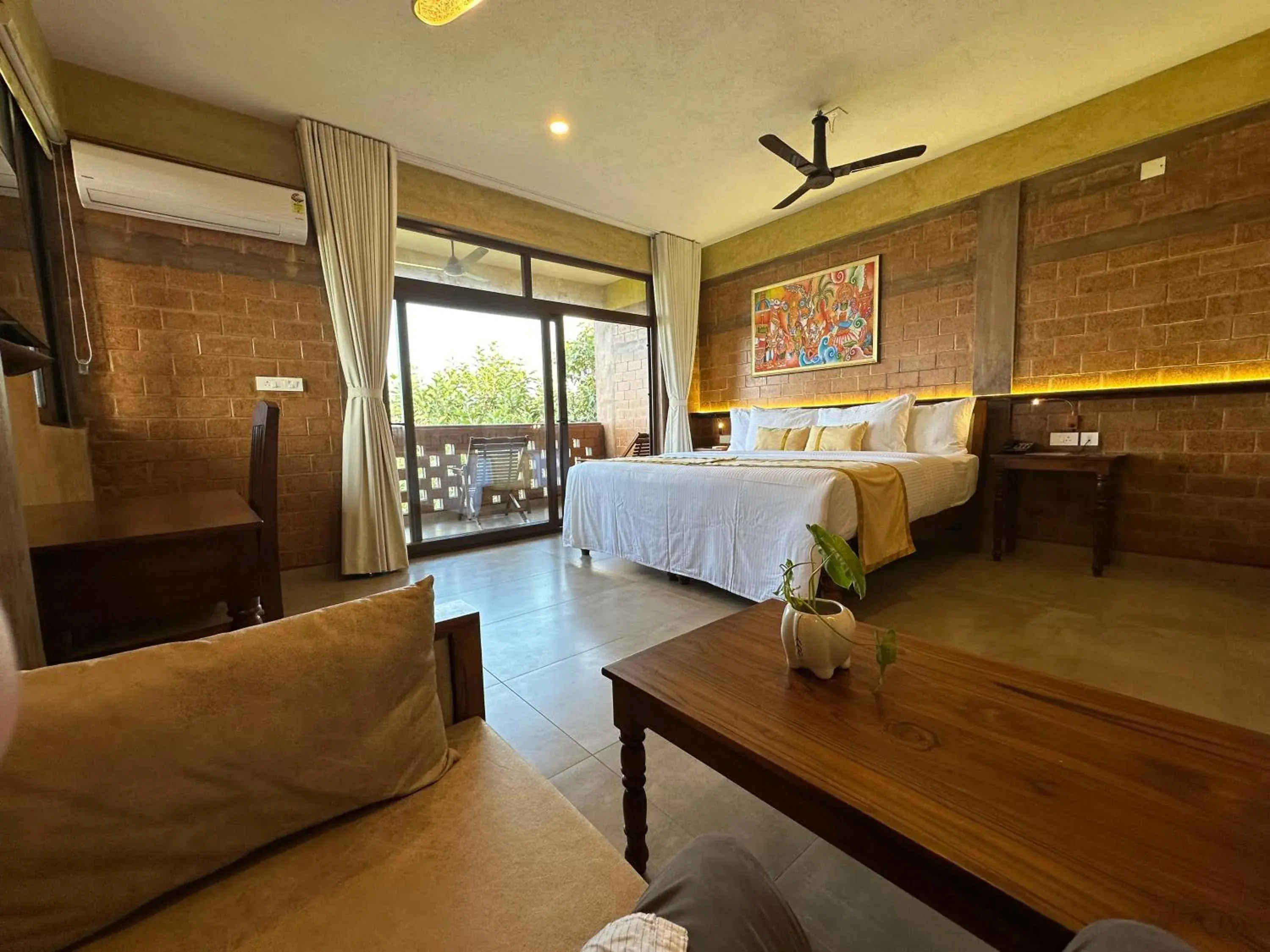 Bed in AMARA AYURVEDA RETREAT- Overlooking Evergreen Western Ghats an ecologically sustainable living space in Kovalam Bed in AMARA AYURVEDA RETREAT- Overlooking Evergreen Western Ghats an ecologically sustainable living space in Kovalam