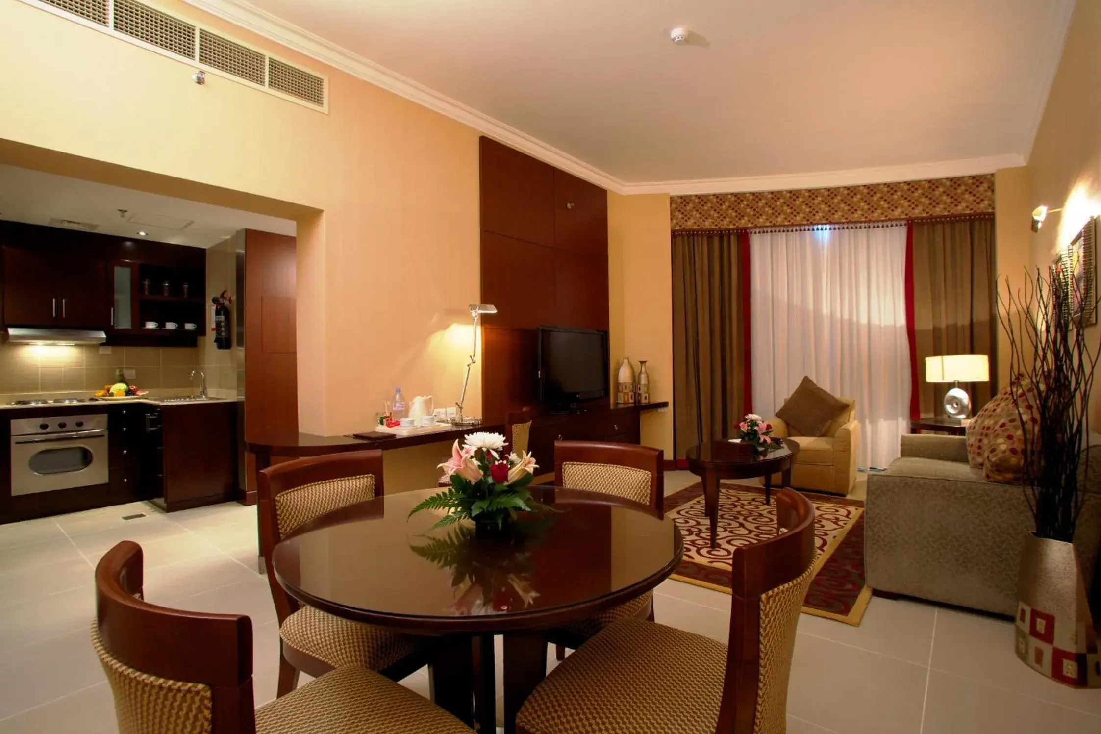 Living room, Dining Area in Concorde Fujairah Hotel