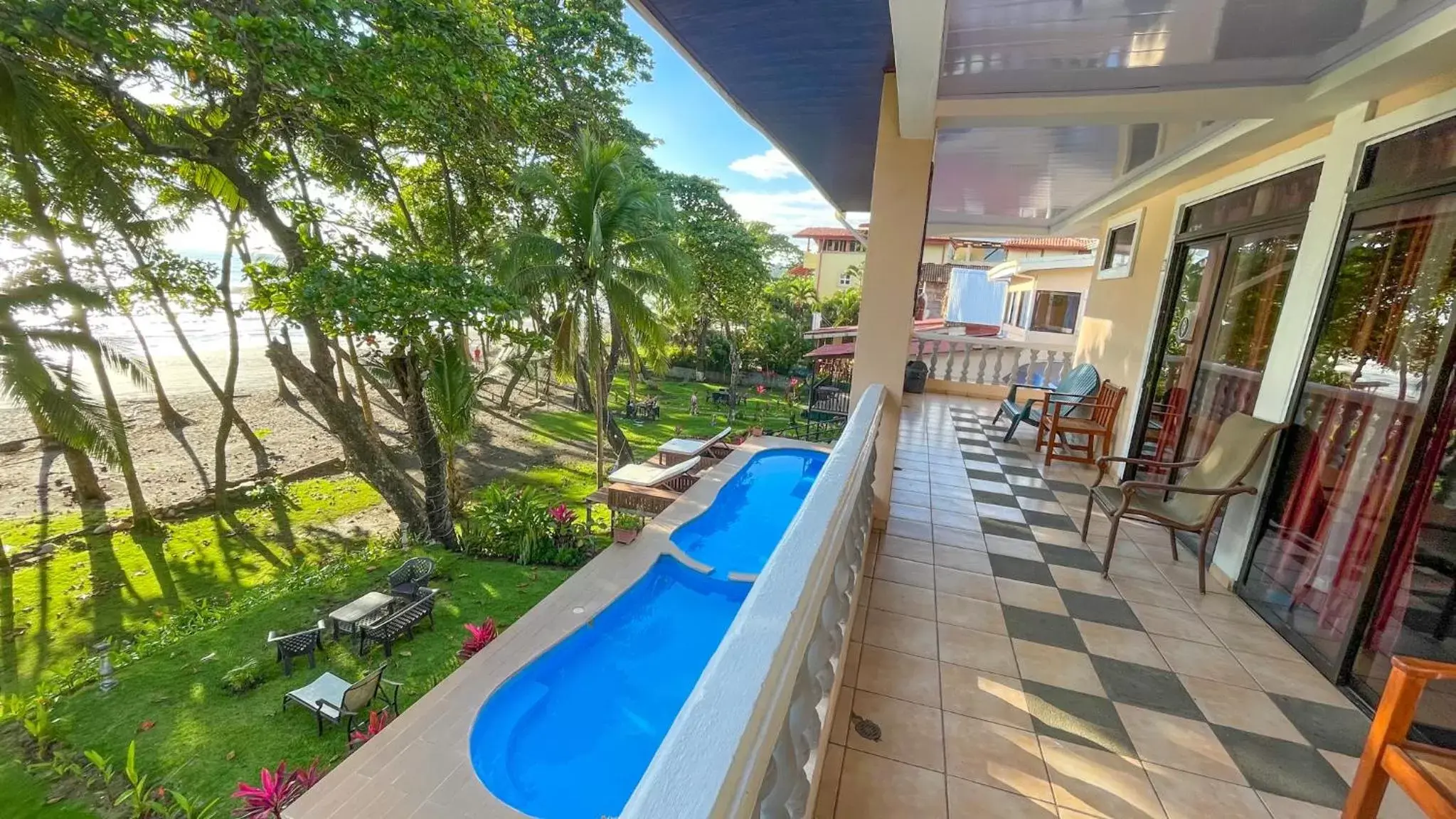 View (from property/room), Pool View in Hotel Beachfront Vista Hermosa