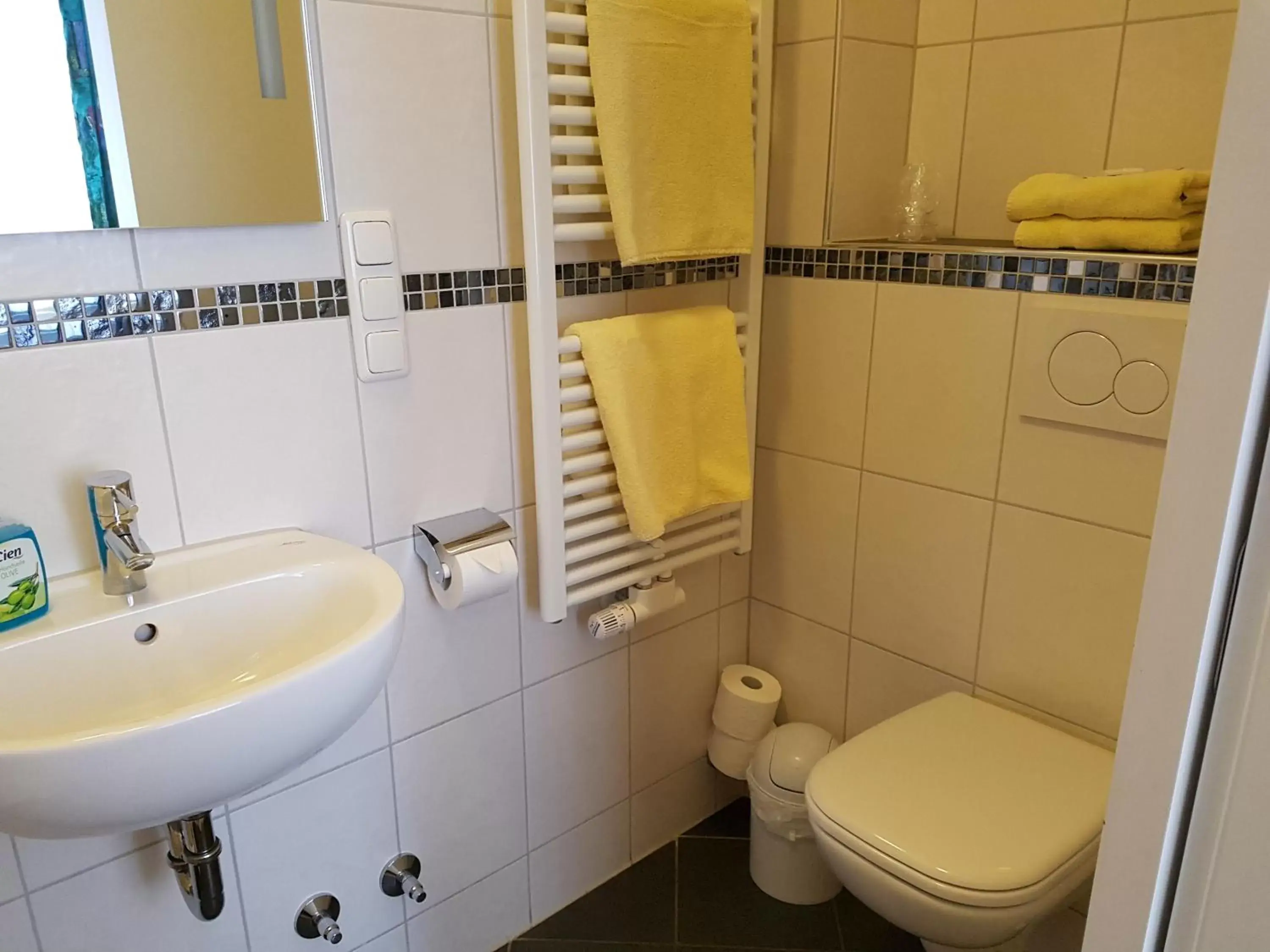 Bathroom in Hotel Am Kuhbogen