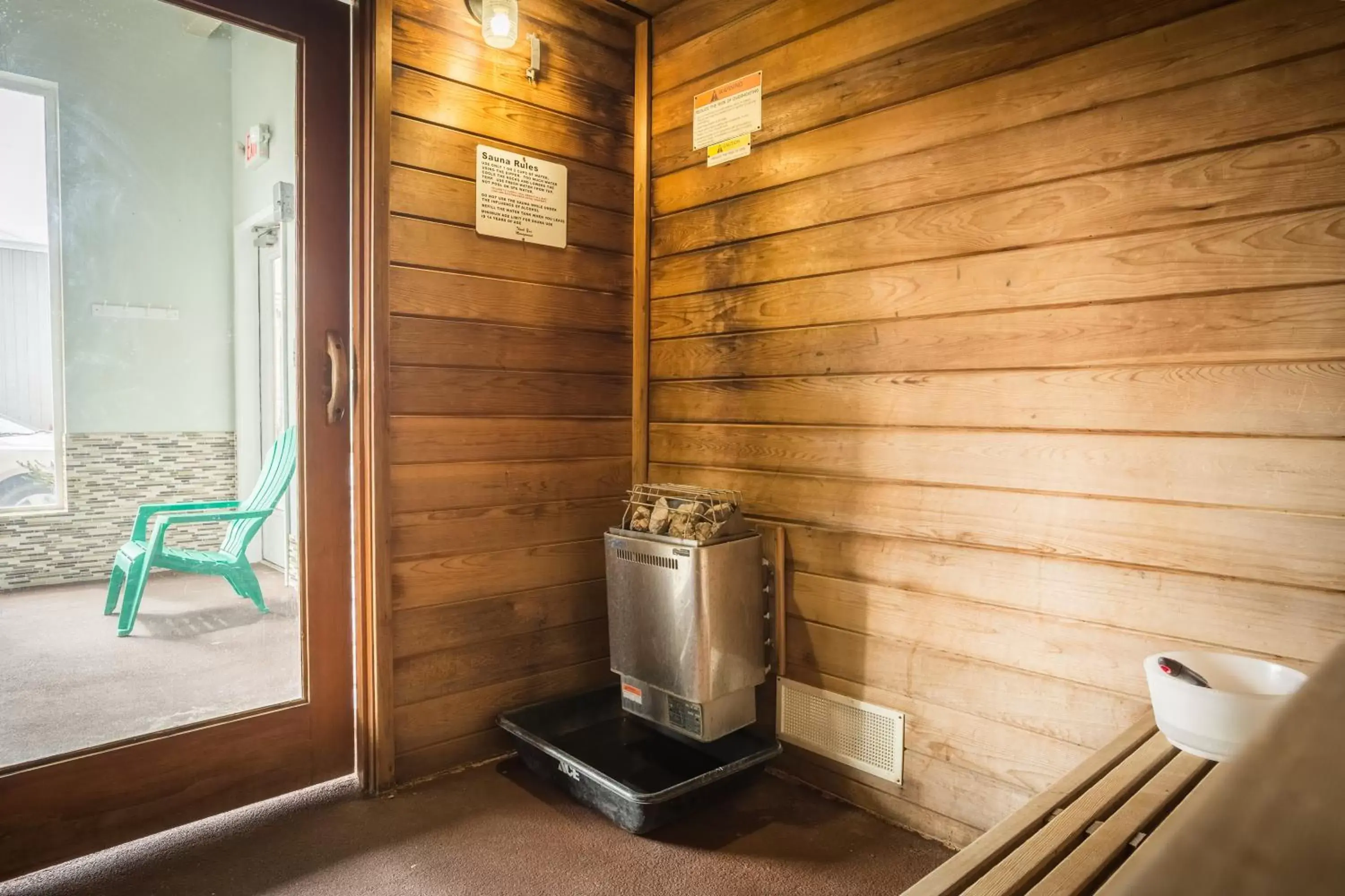 Sauna in Inn at Wecoma