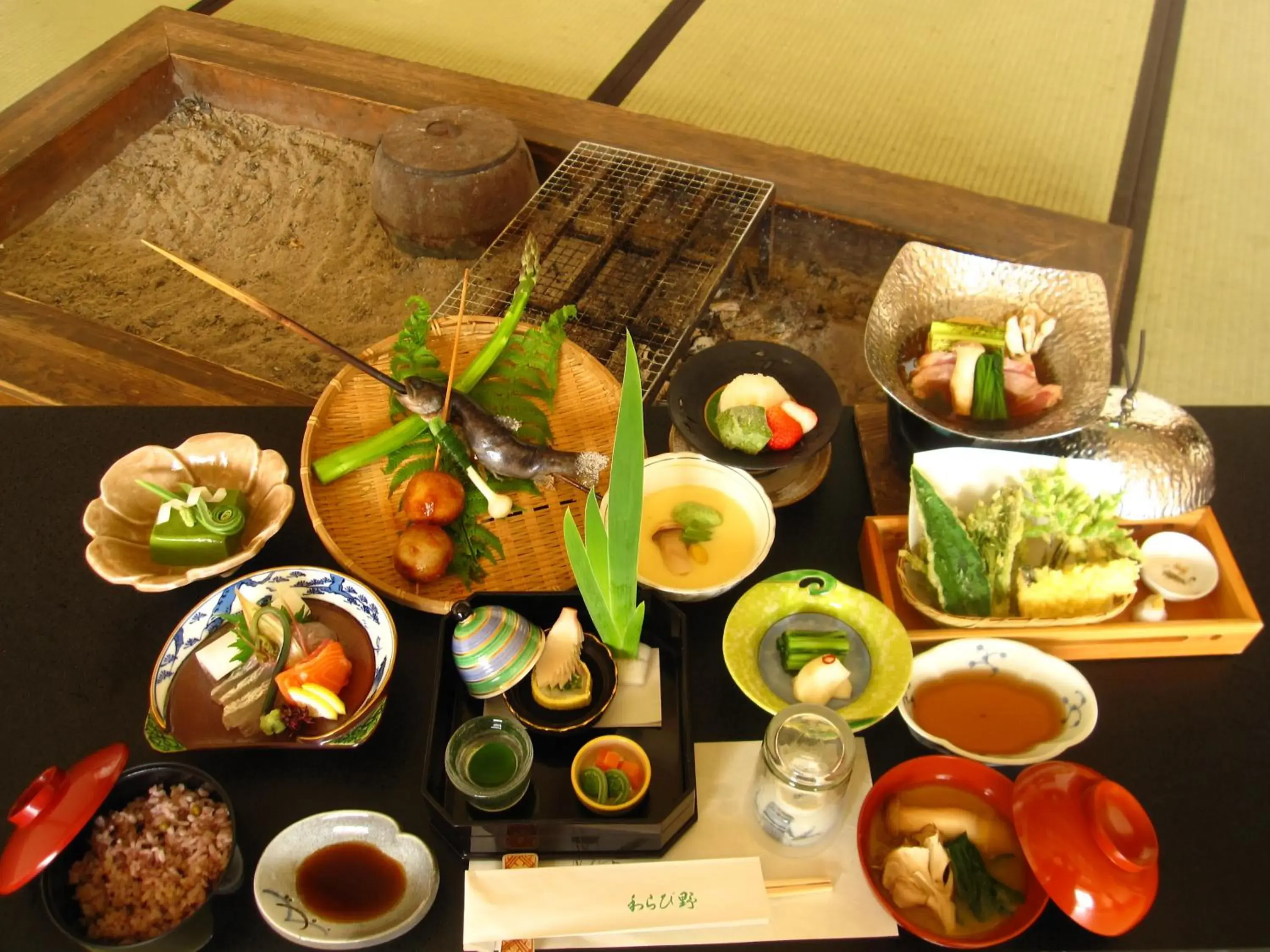 Dinner, Food in Ryokan Warabino