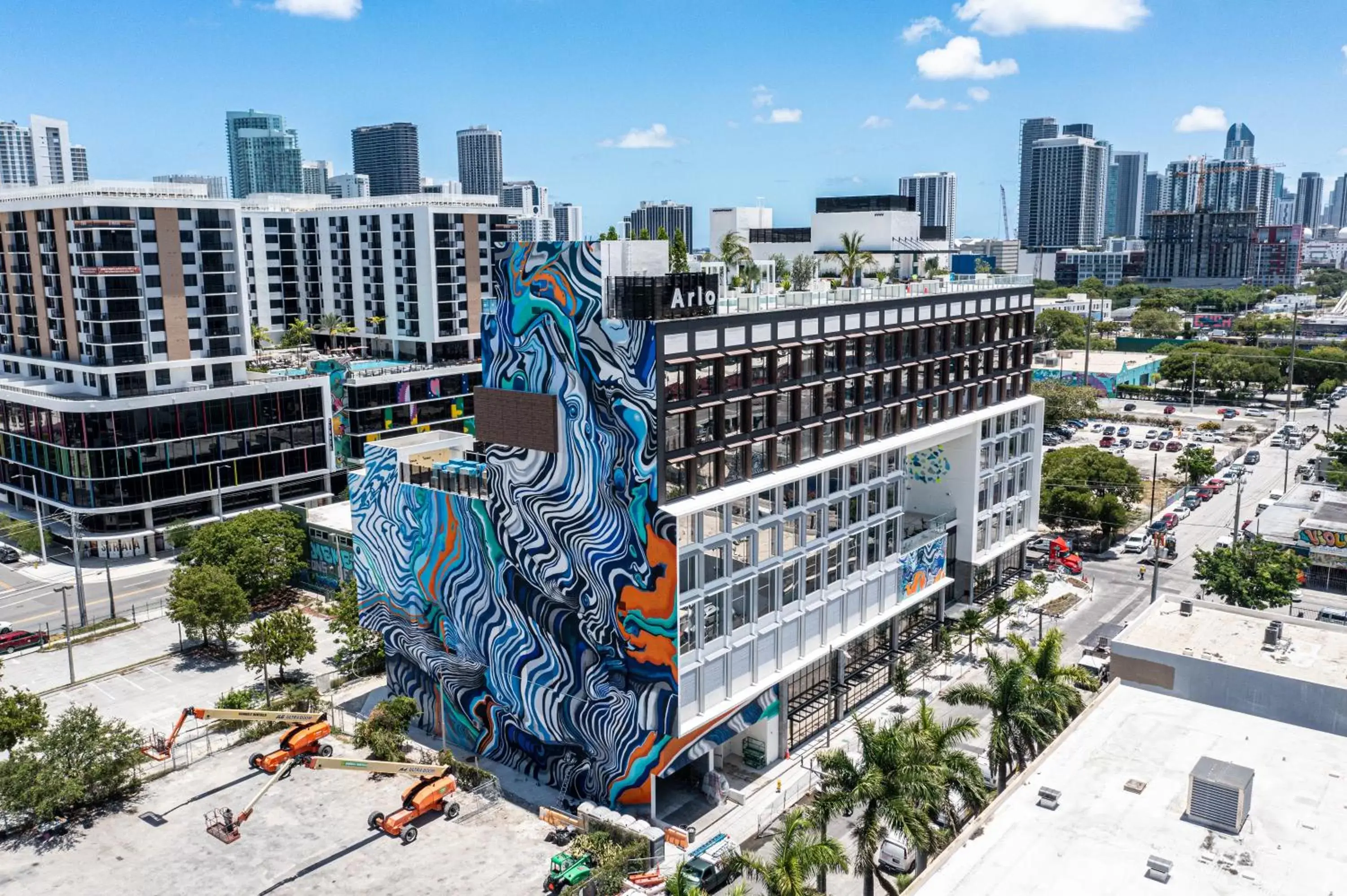 Property building, Bird's-eye View in Arlo Wynwood Miami