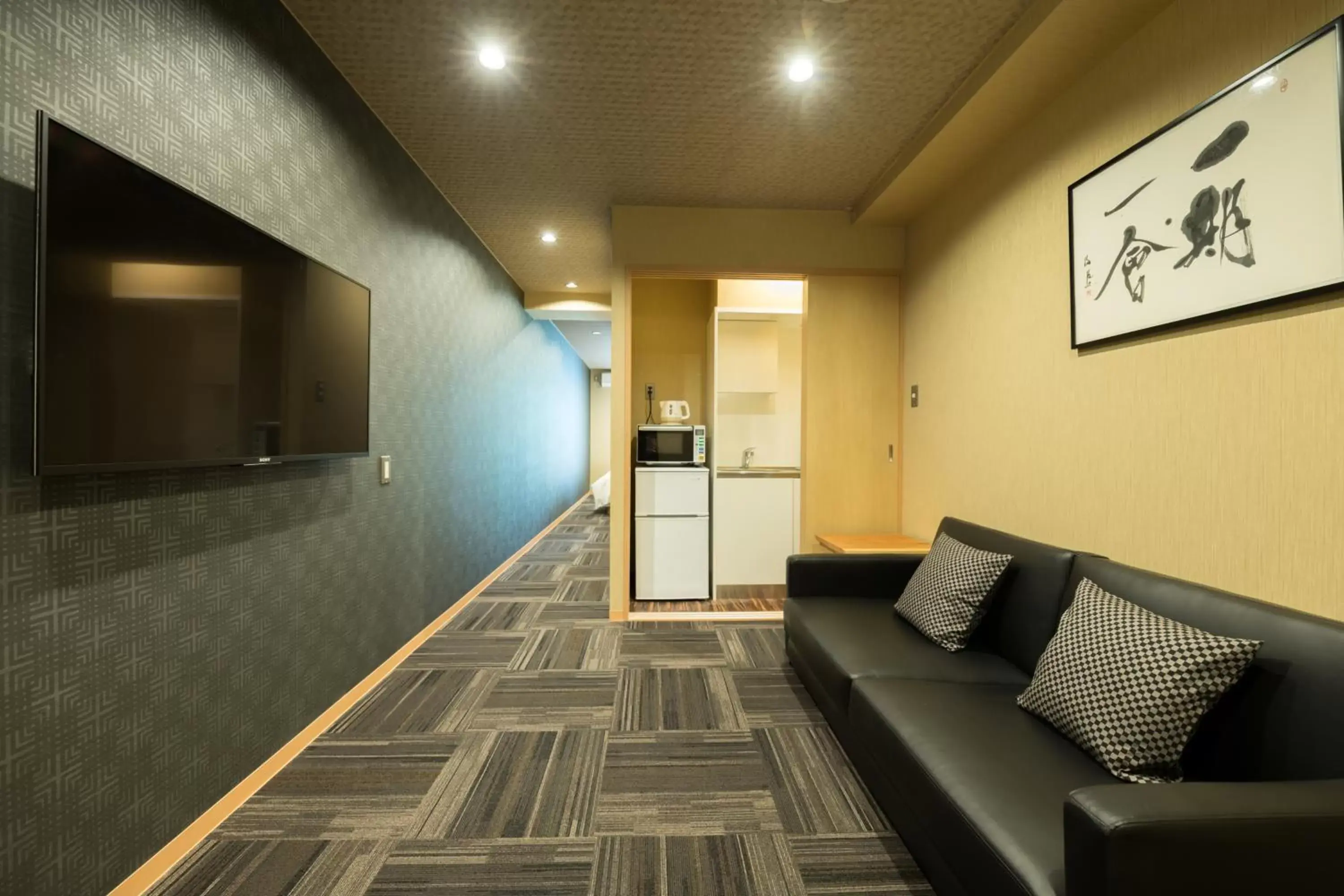 Kitchen or kitchenette, Seating Area in Shiki Suites - Kyoto Umekoji