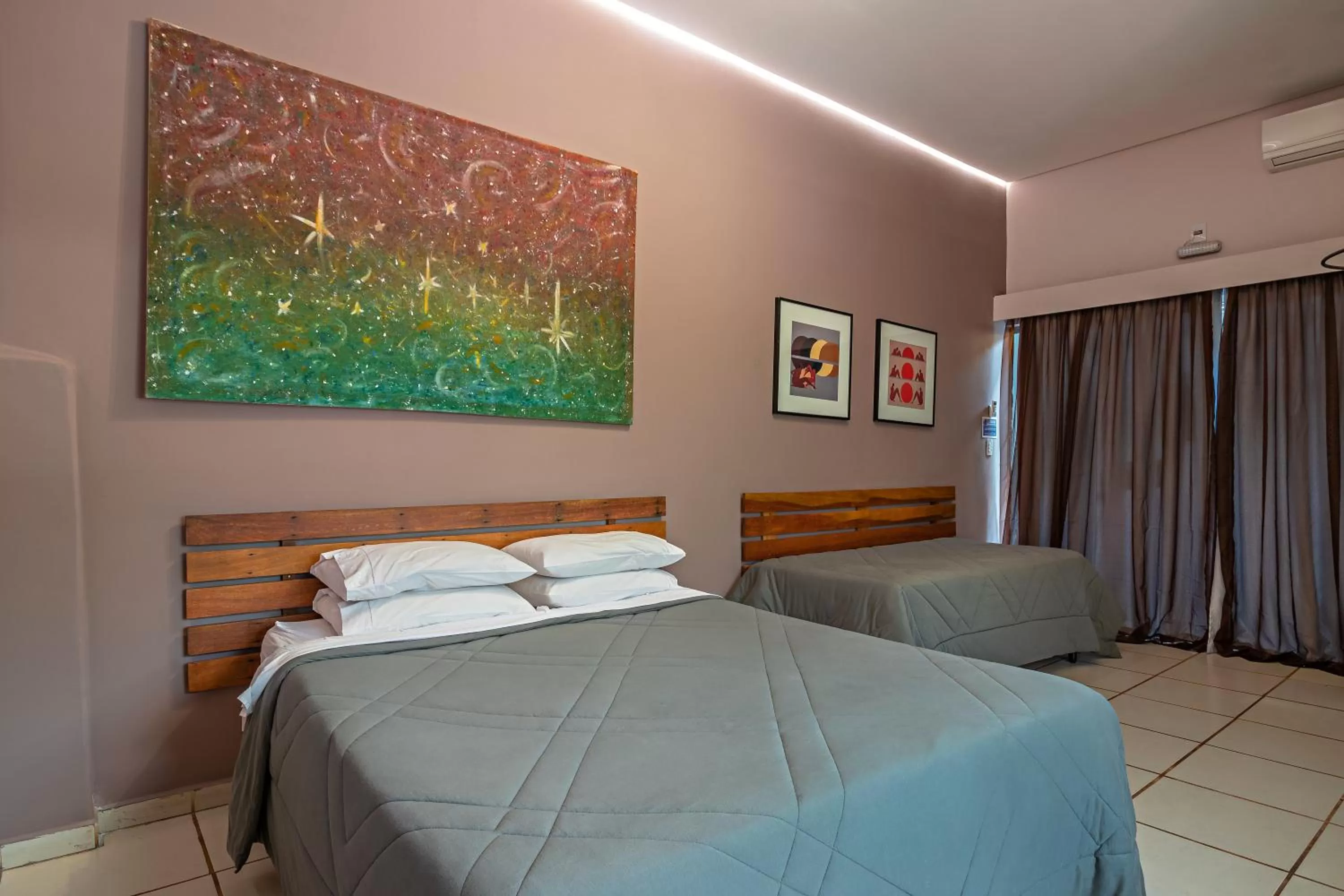 Bed in Suítes no Quintal