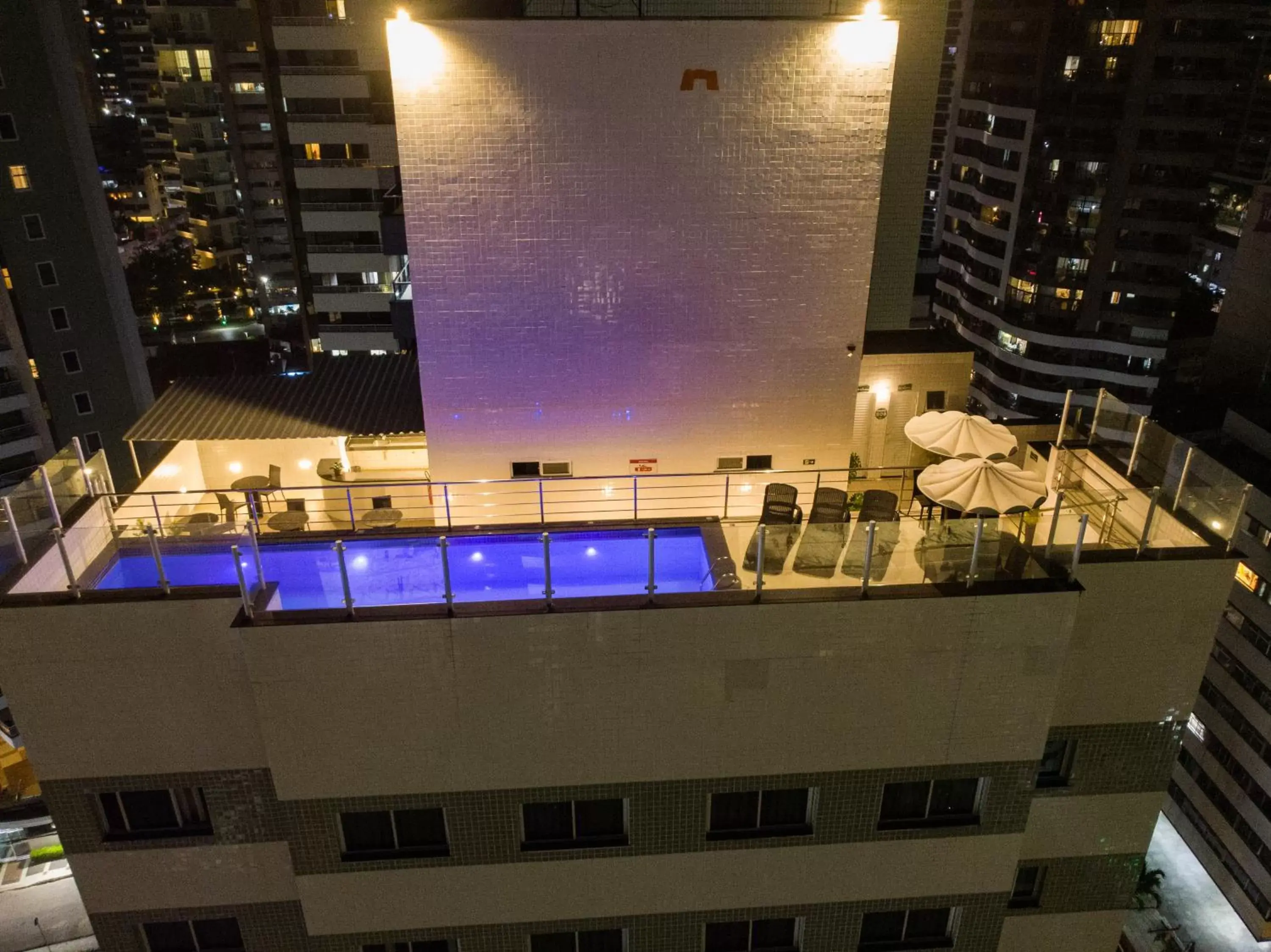 Bird's eye view, Swimming Pool in Aquidabã Praia Hotel