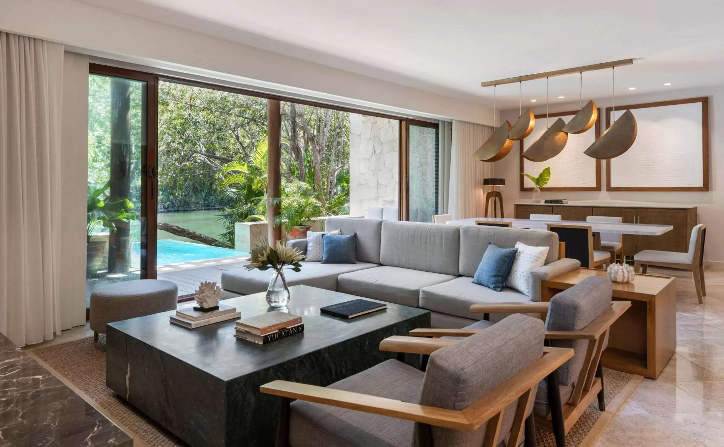 Living room in Fairmont Mayakoba Riviera Maya - All Inclusive