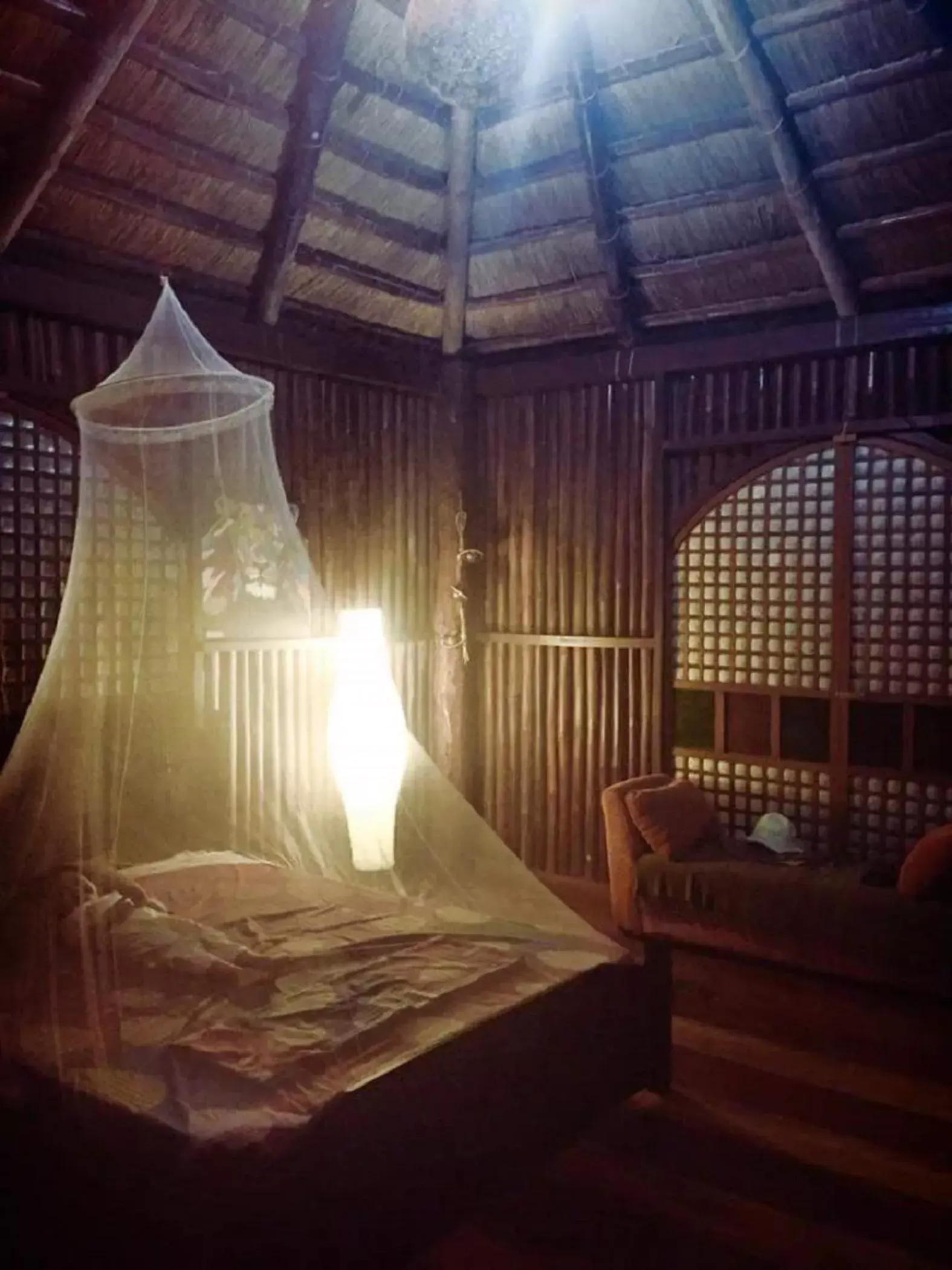 Bed in Sanctuaria Treehouses Busuanga