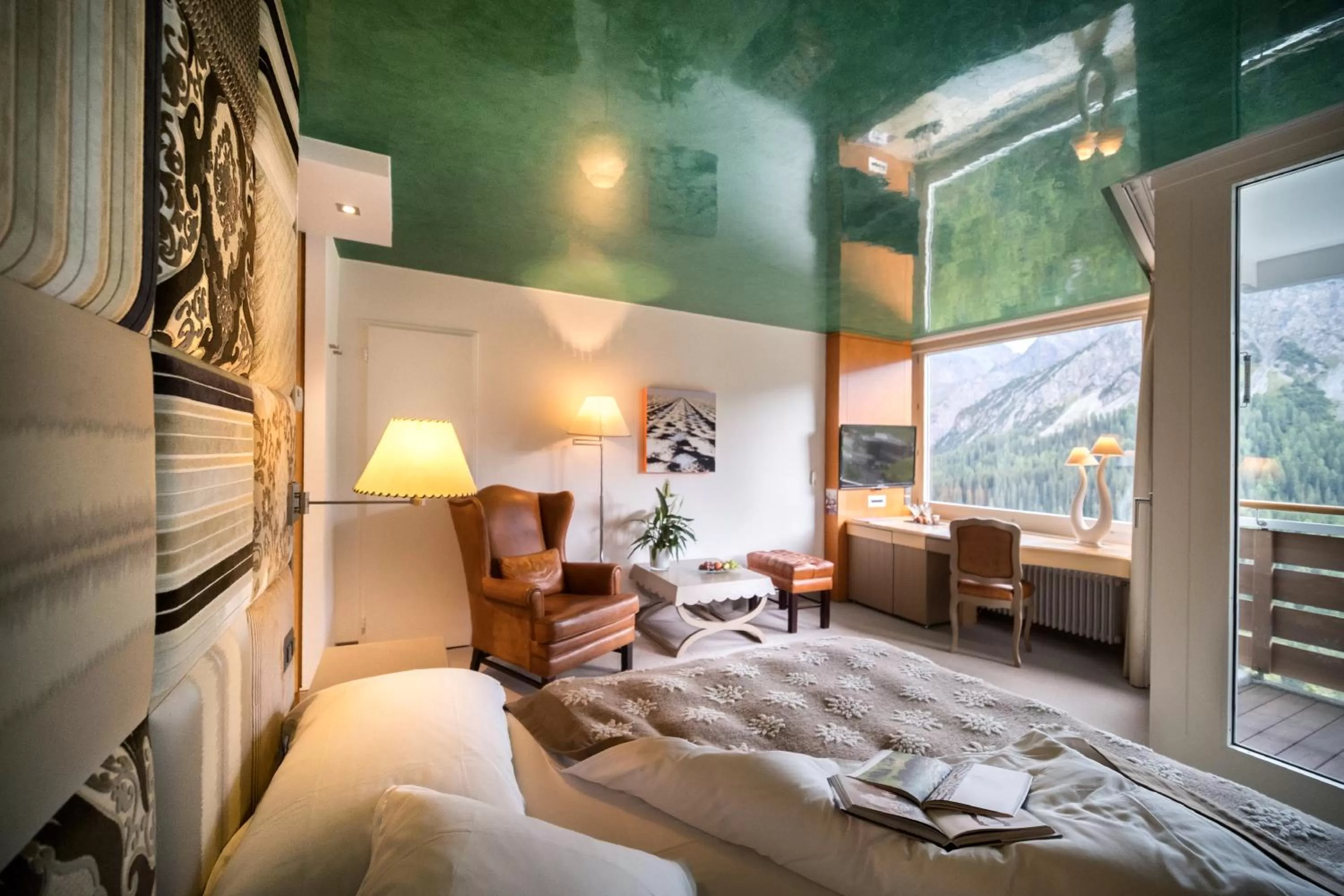 Photo of the whole room, Bed in Tschuggen Grand Hotel - The Leading Hotels of the World