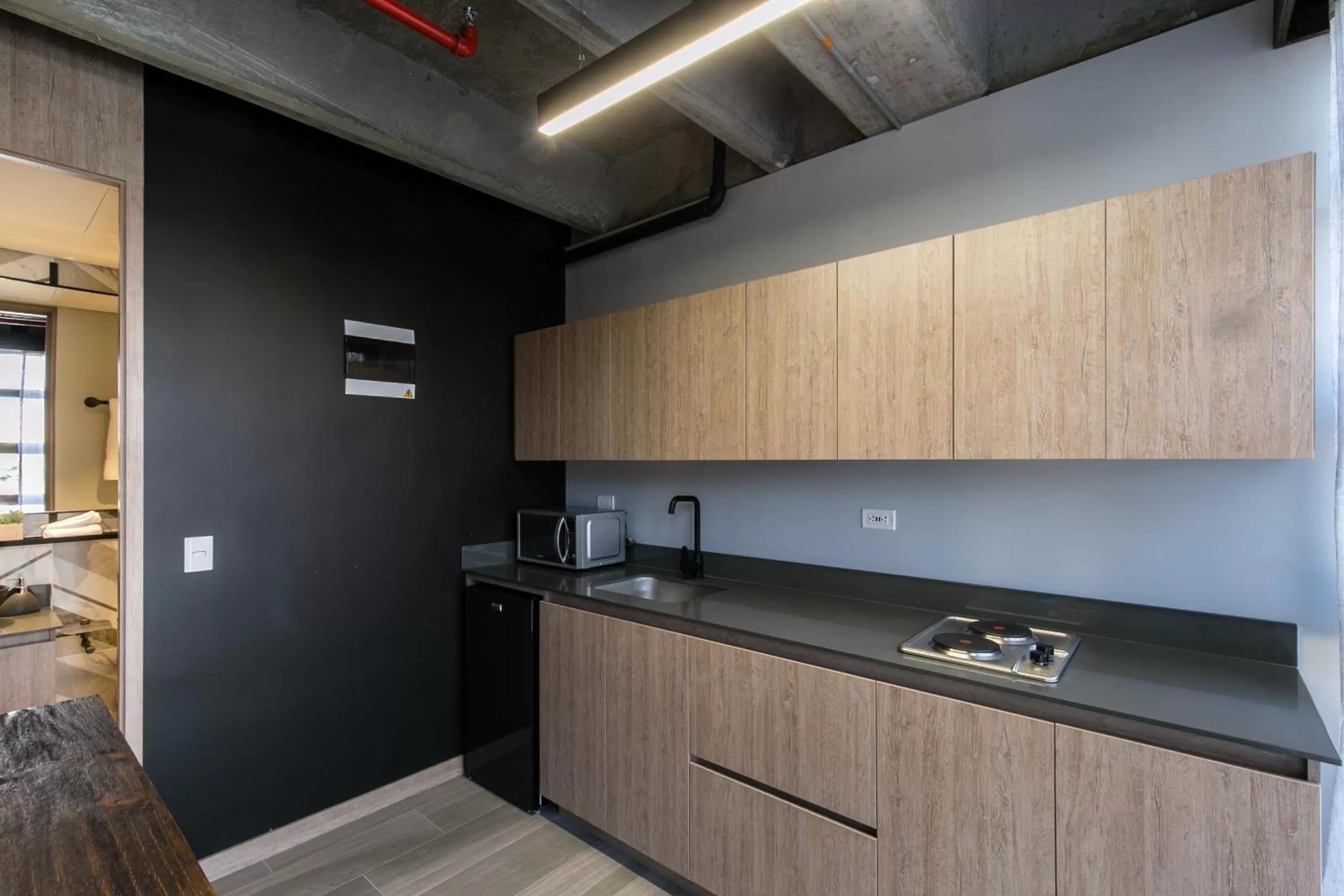 Kitchen or kitchenette in Factory Lofts Hotel