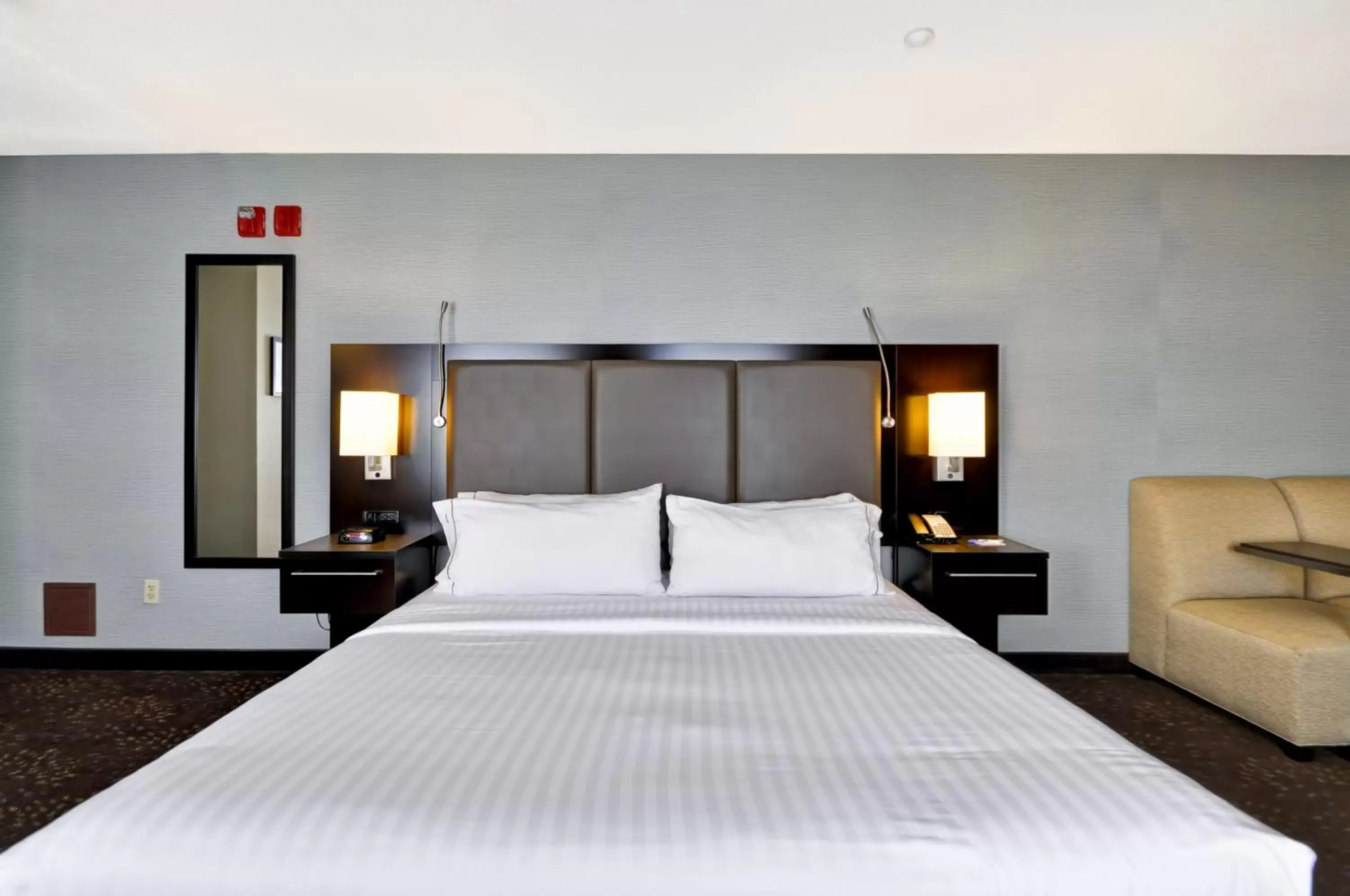 Photo of the whole room, Bed in Holiday Inn Express Romulus / Detroit Airport, an IHG Hotel