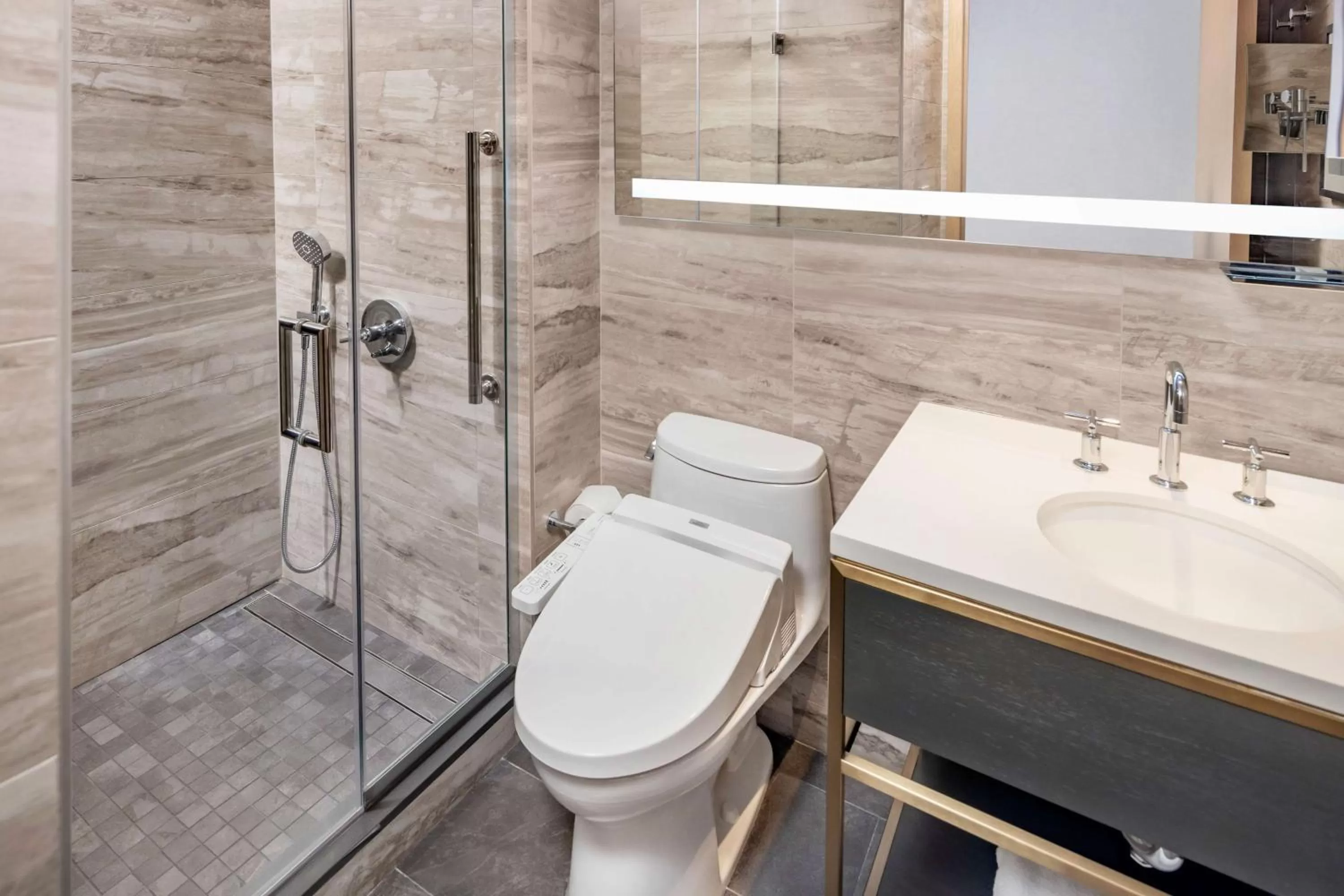 Shower in Hilton Club The Central at 5th New York