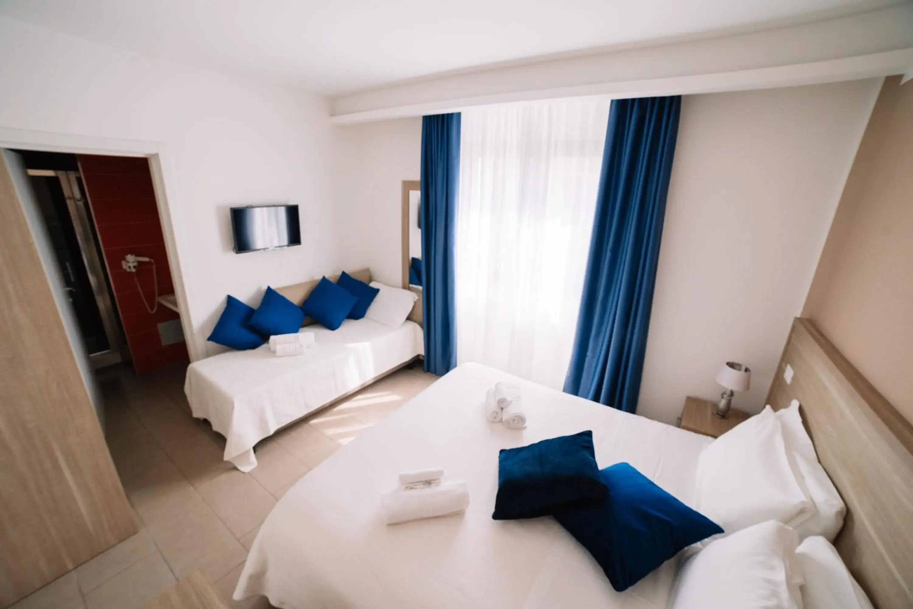 Bed in Hotel Villa Sveva