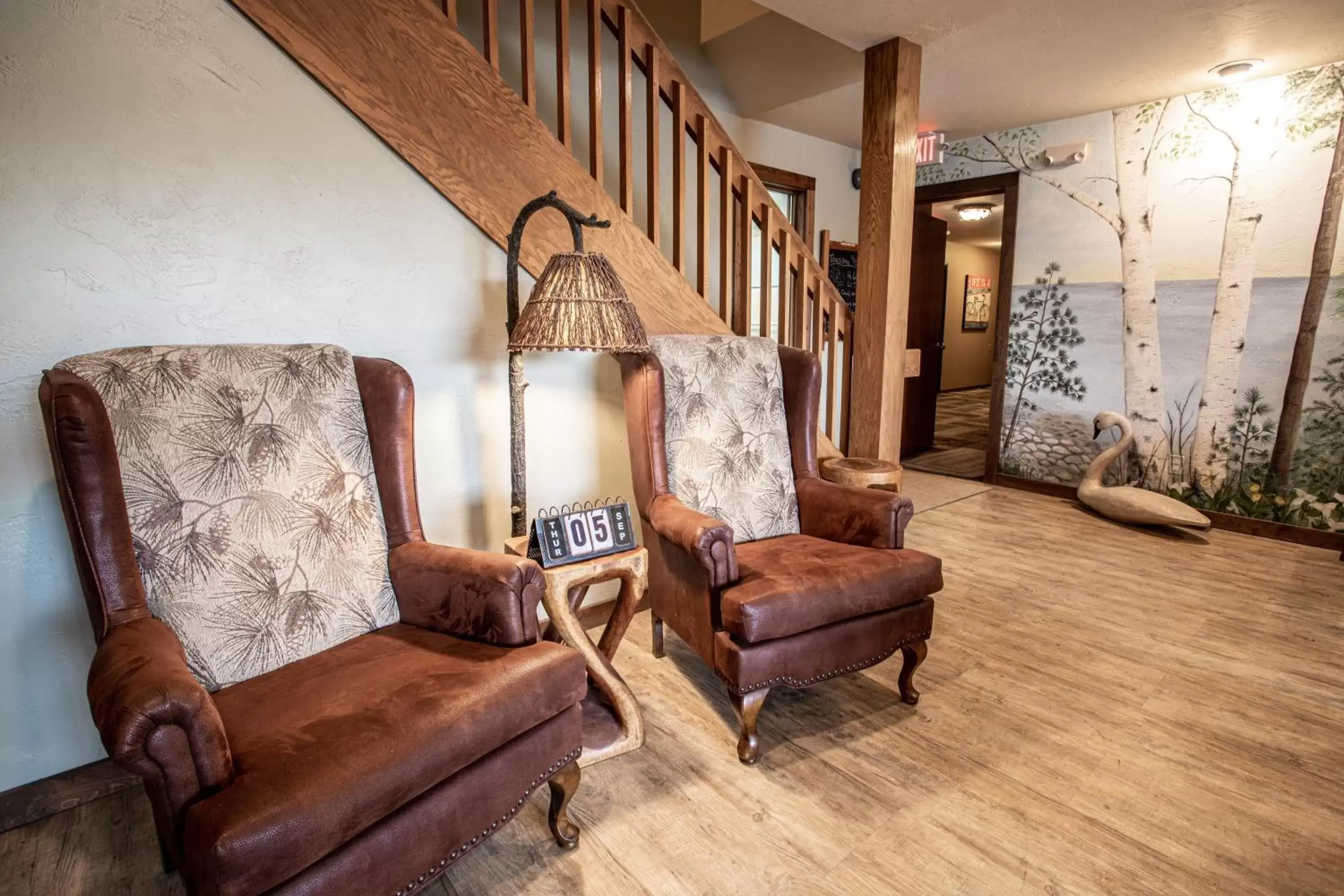 Seating Area in Open Hearth Lodge