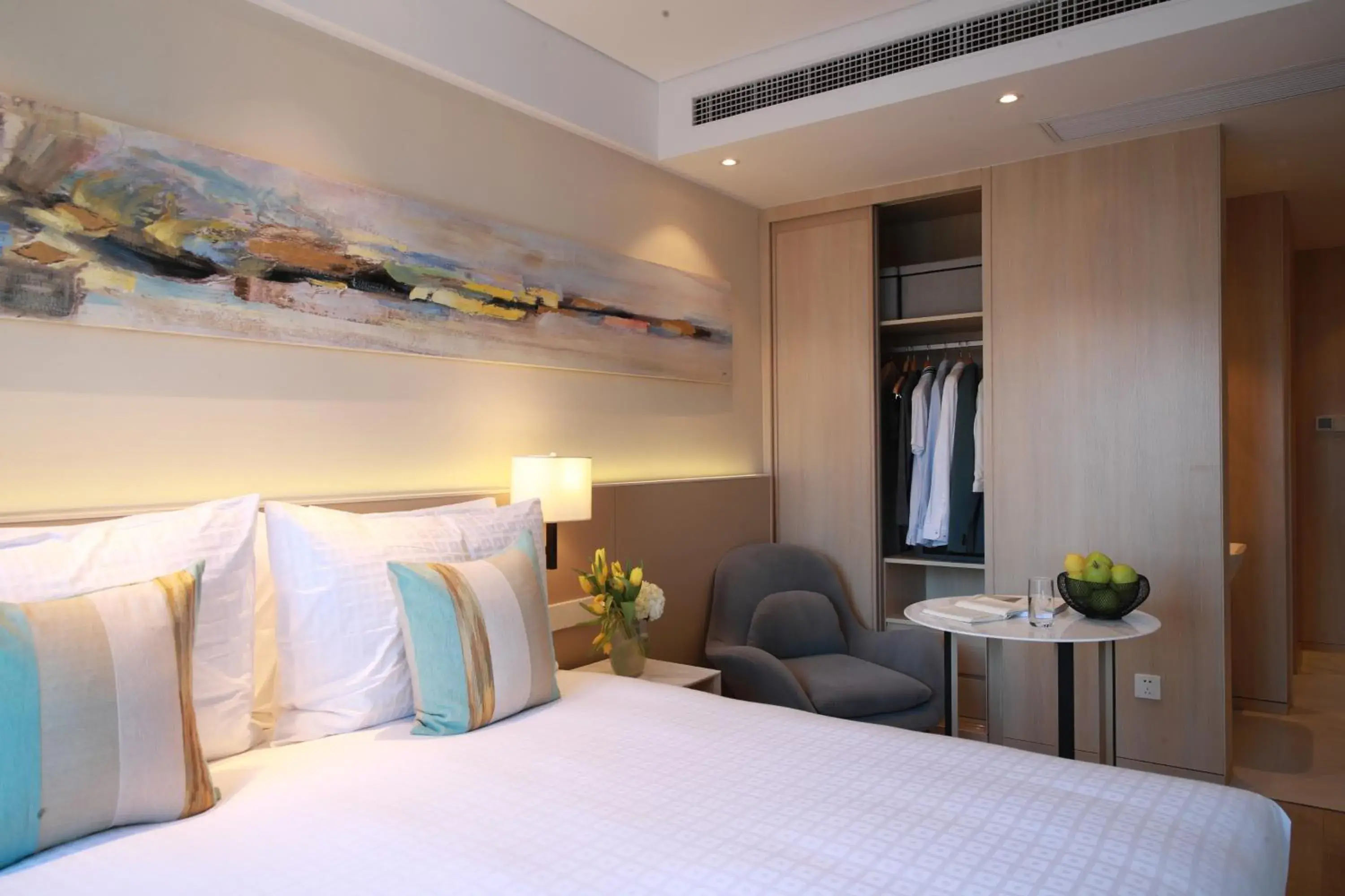 Bedroom, Bed in Sincere Residence Changfeng - Changfeng Ecological Business District