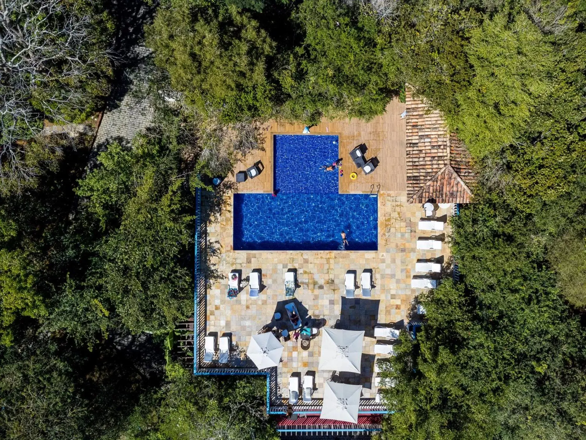 Bird's eye view, Floor Plan in Hotel Miratlantico Búzios