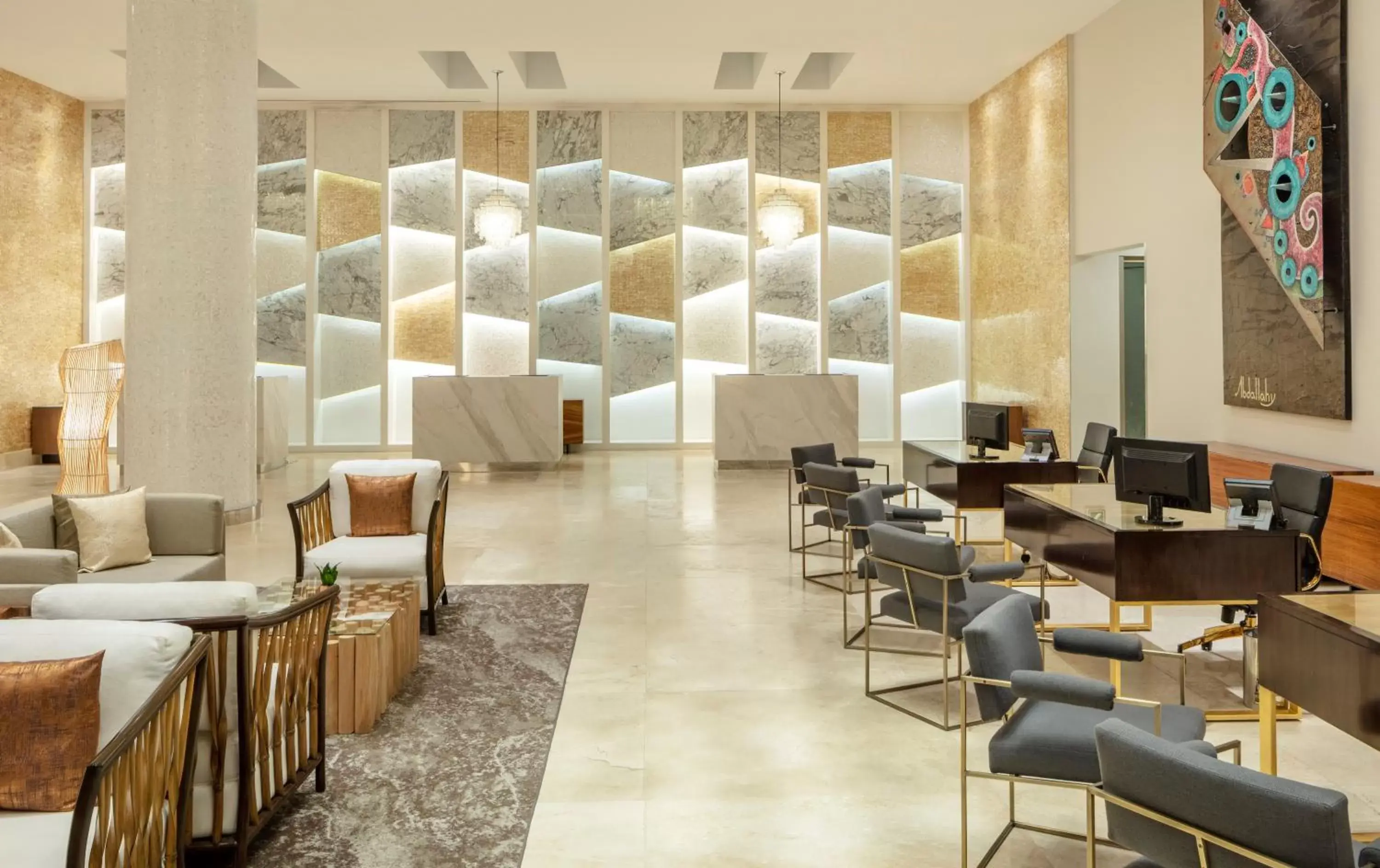 Lobby or reception, Lounge/Bar in Garza Blanca Resort & Spa Los Cabos