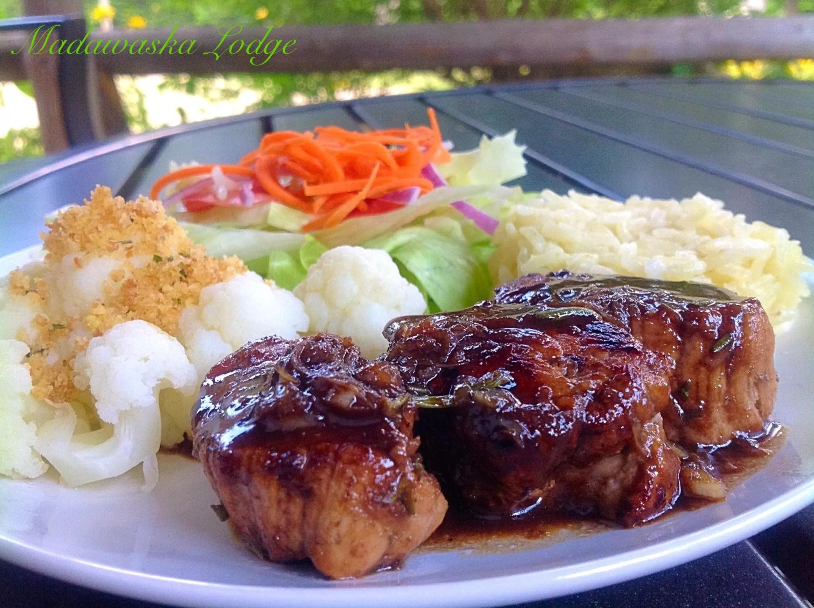 Food close-up in Madawaska Lodge