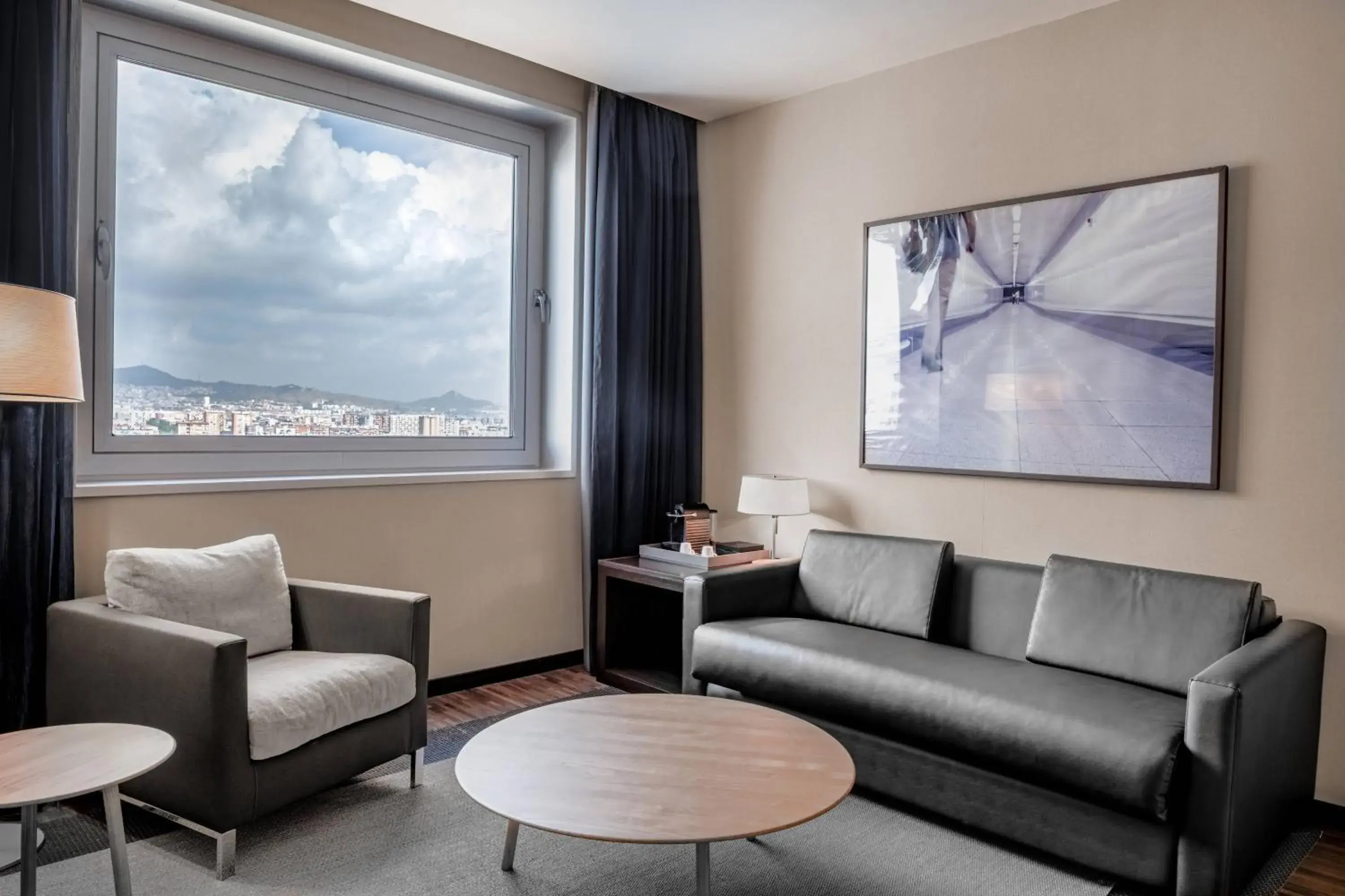 Living room, Seating Area in AC Hotel Barcelona Fórum by Marriott