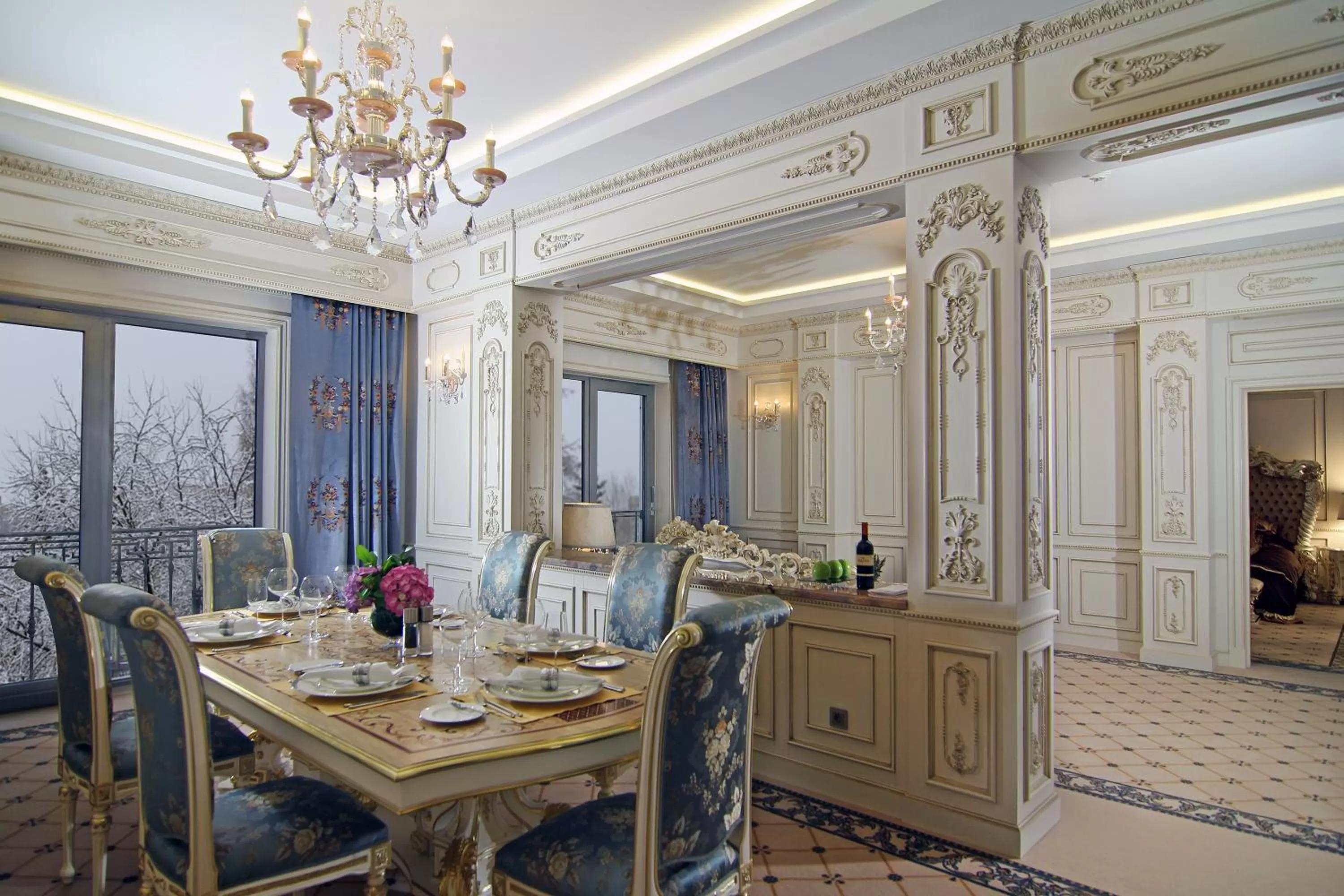 Dining area in Orion Hotel Bishkek