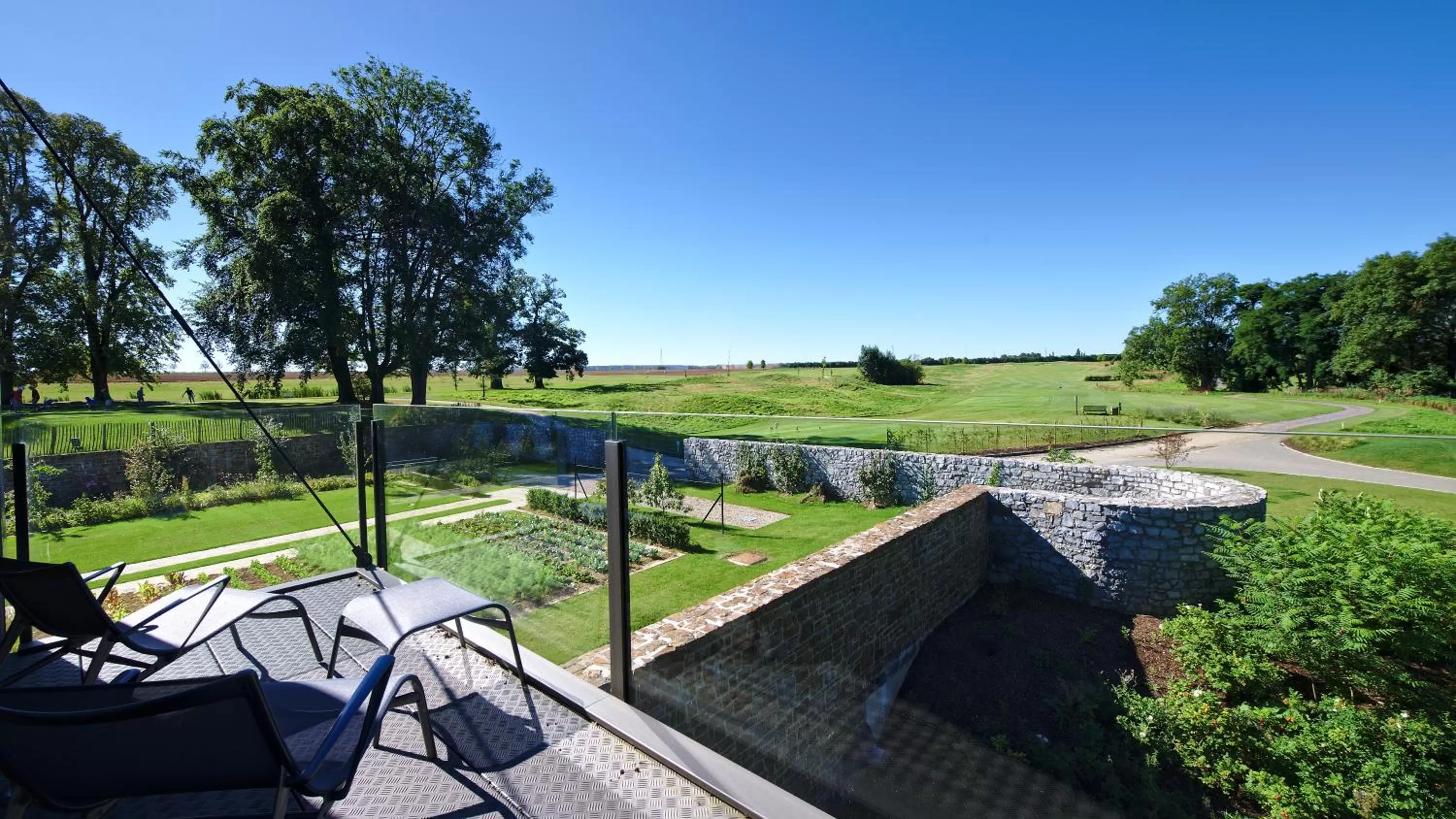 Garden view in Domaine de Naxhelet
