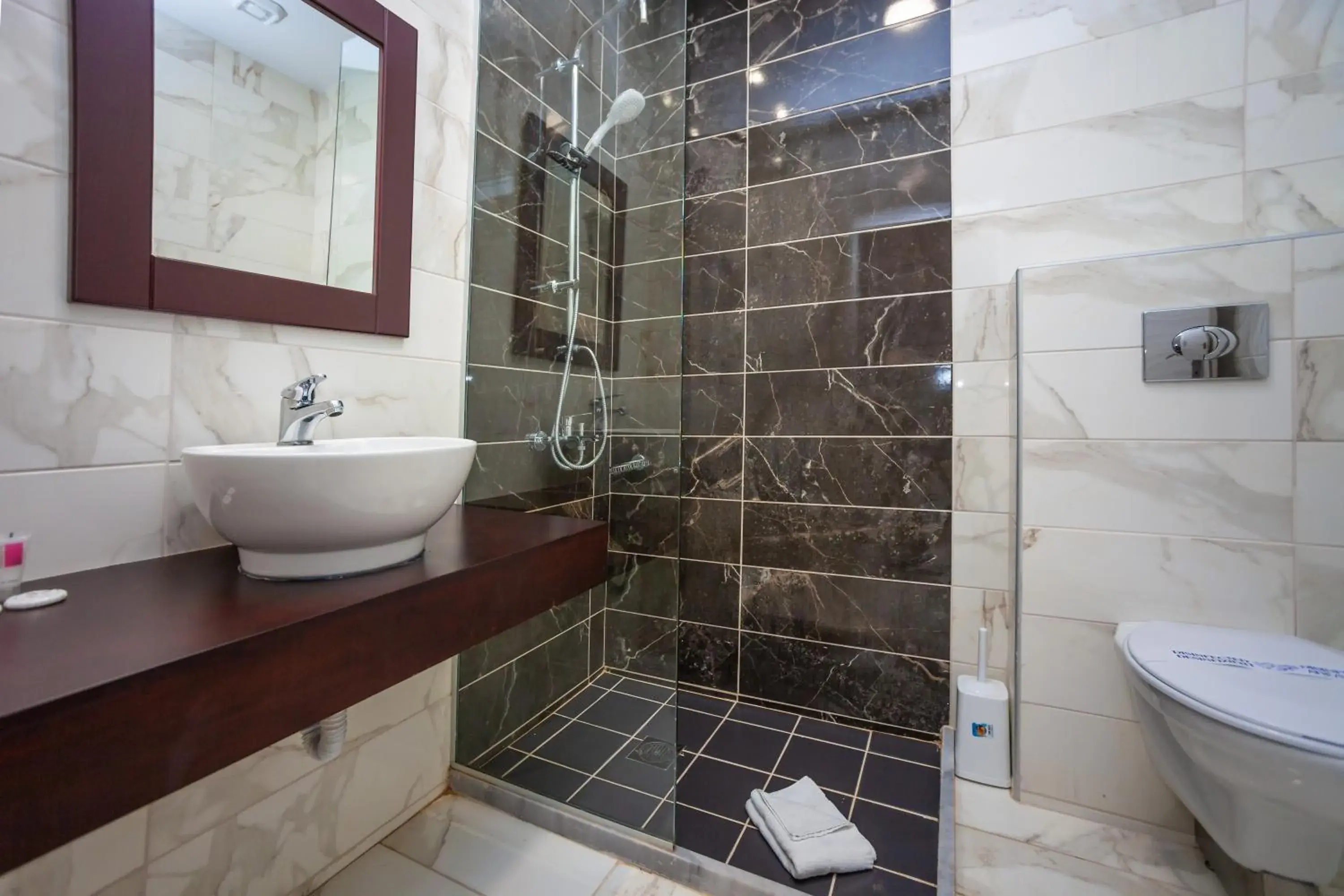 Shower, Bathroom in Elounda Water Park Residence Hotel