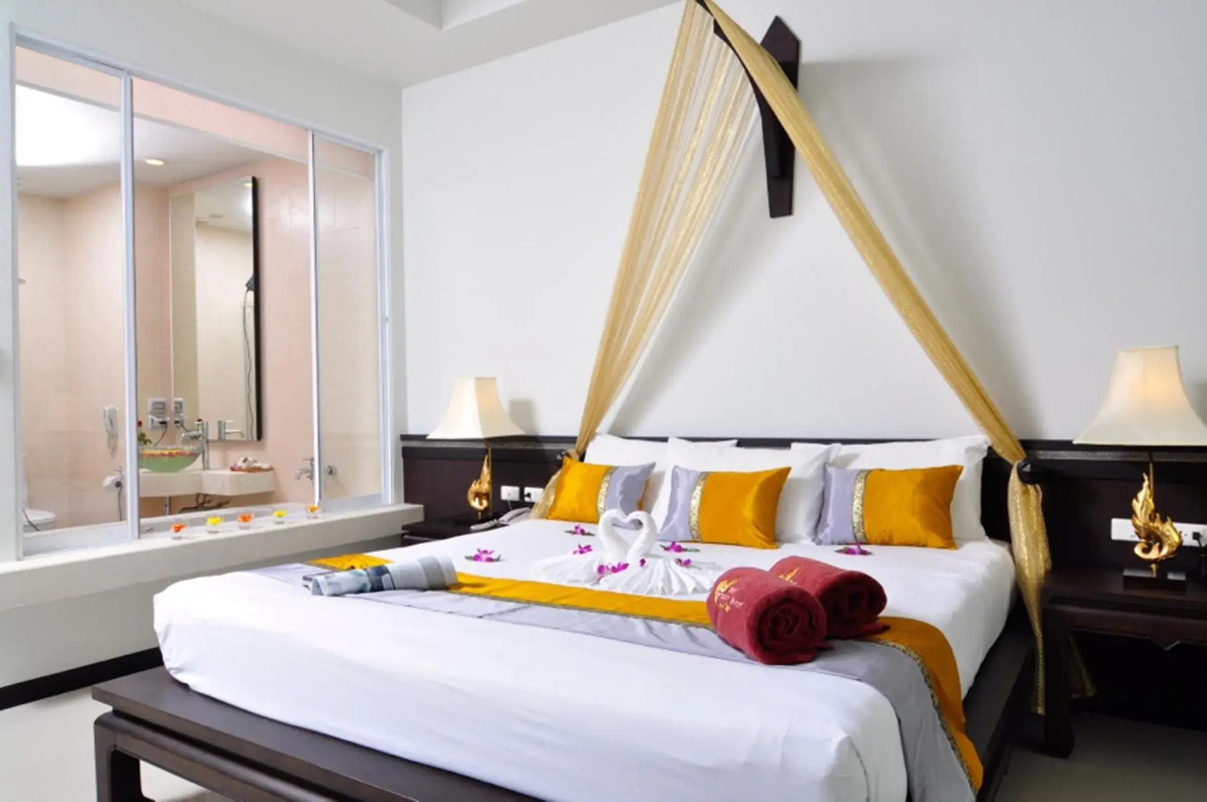 Bedroom, Bed in Baan Karonburi Resort Bedroom, Bed in Baan Karonburi Resort