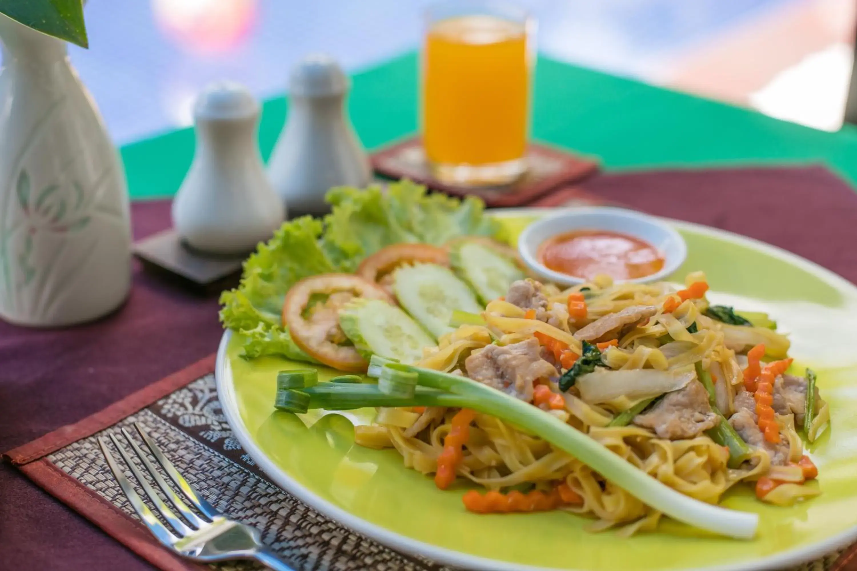 Asian breakfast, Food in Asanak D'Angkor Boutique Hotel