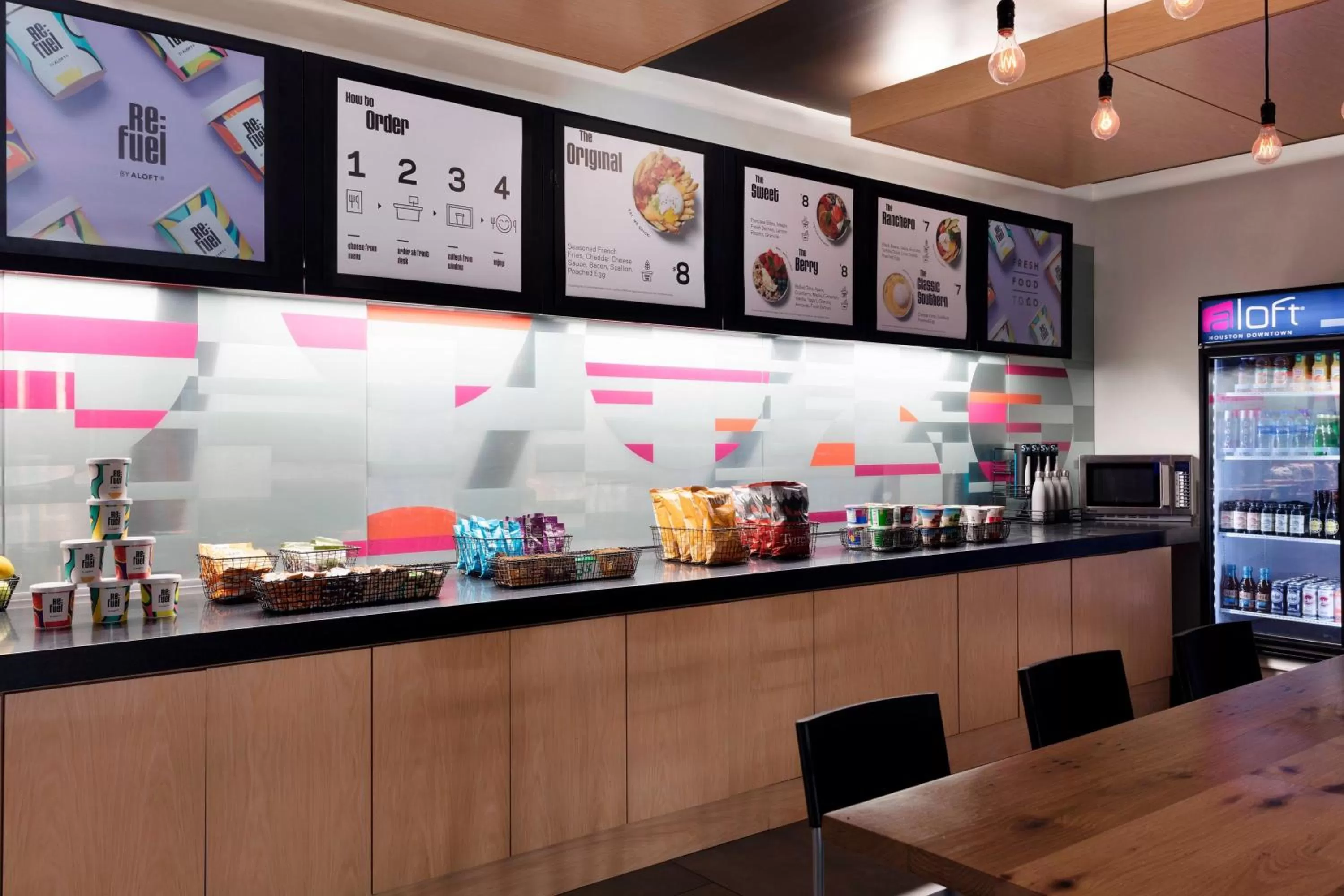 Breakfast in Aloft Houston Downtown