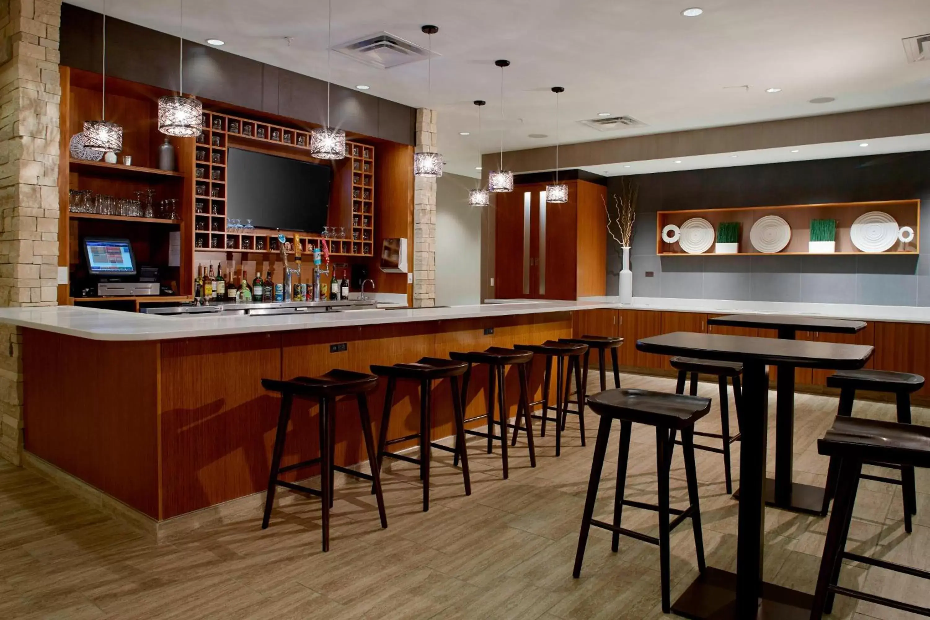 Lobby or reception, Lounge/Bar in SpringHill Suites by Marriott Dayton Beavercreek