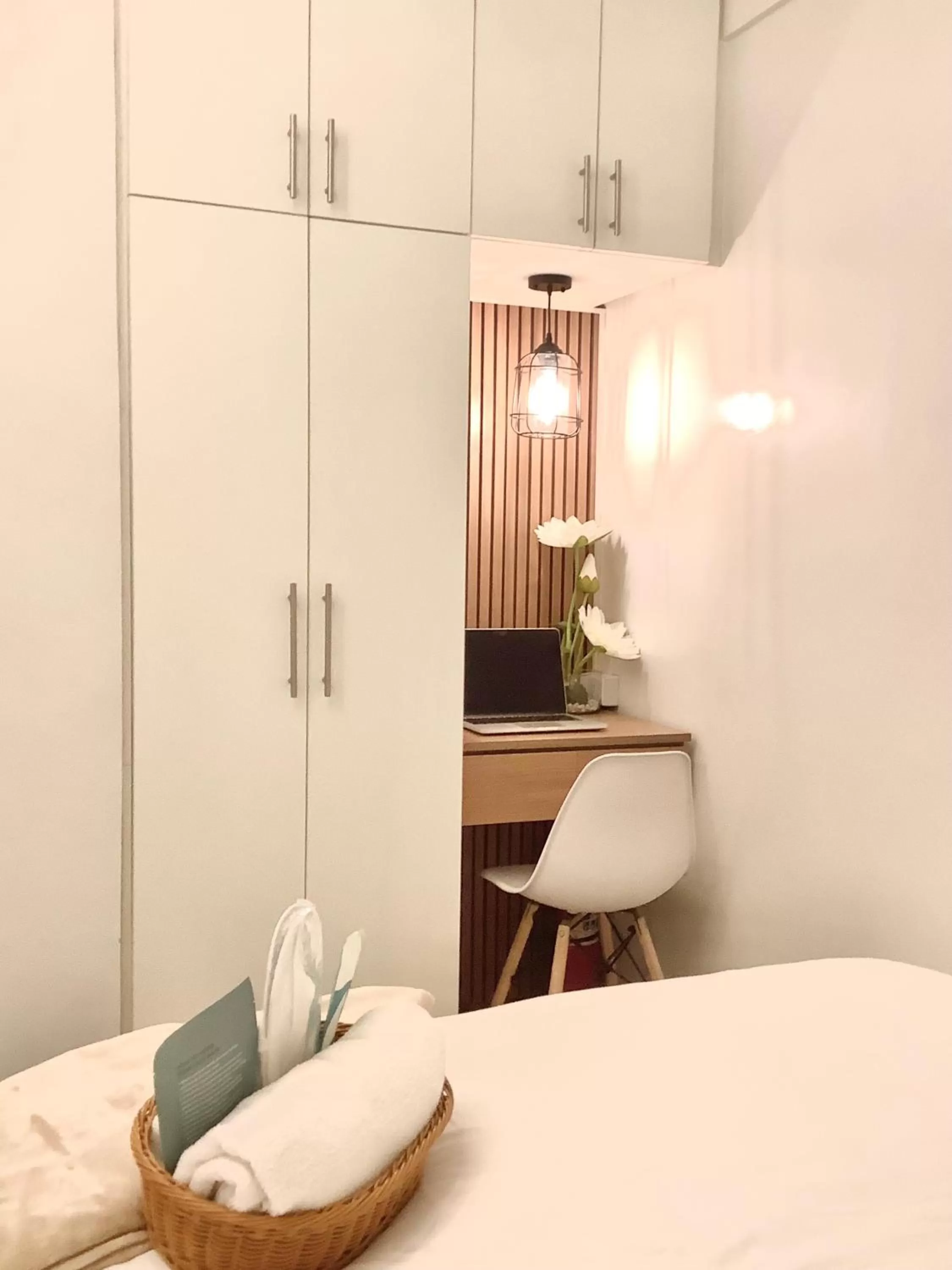 wardrobe, Bed in AZRA Bacolod at Mesavirre Garden Residences