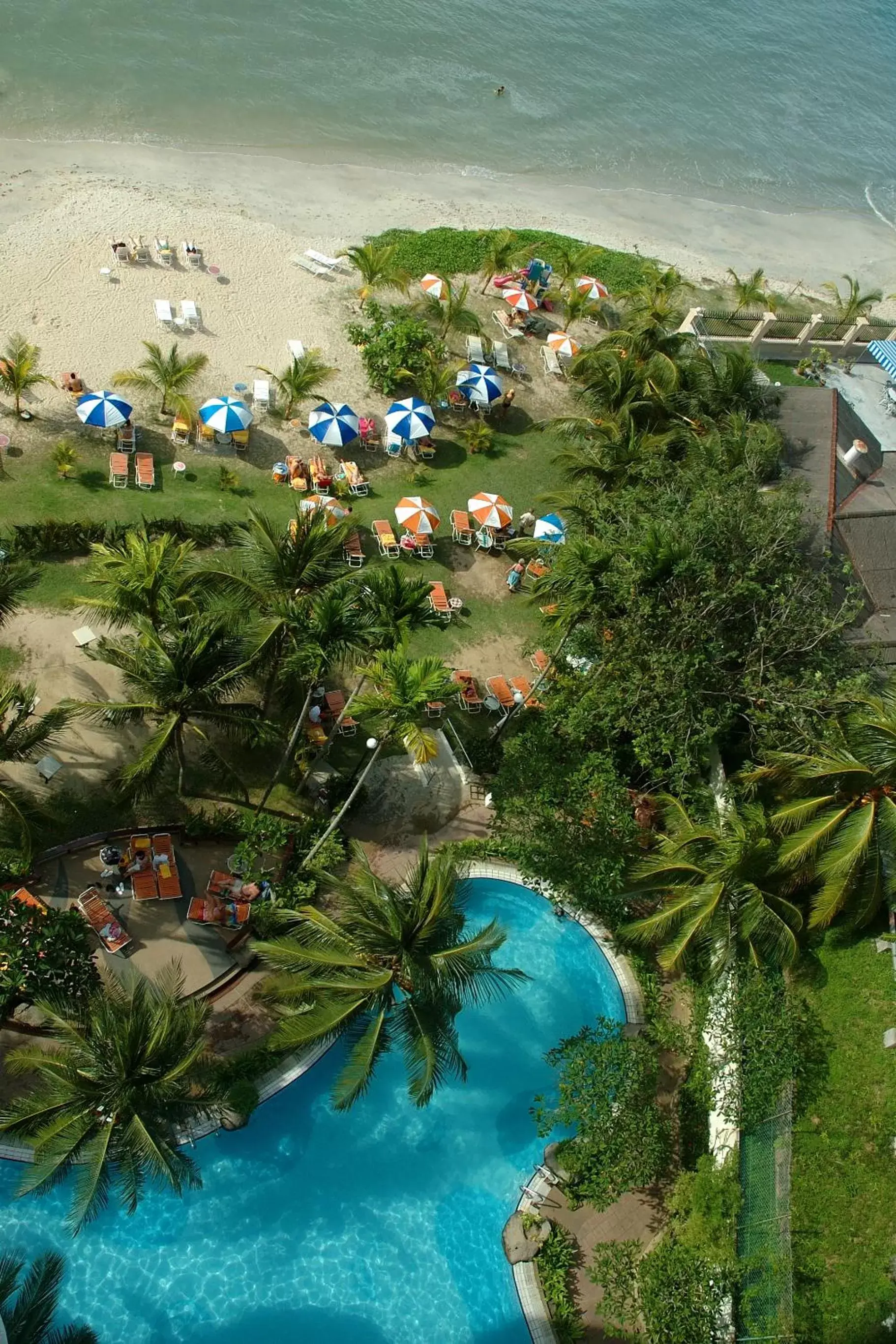Bird's eye view, Pool View in Rainbow Paradise Beach Resort