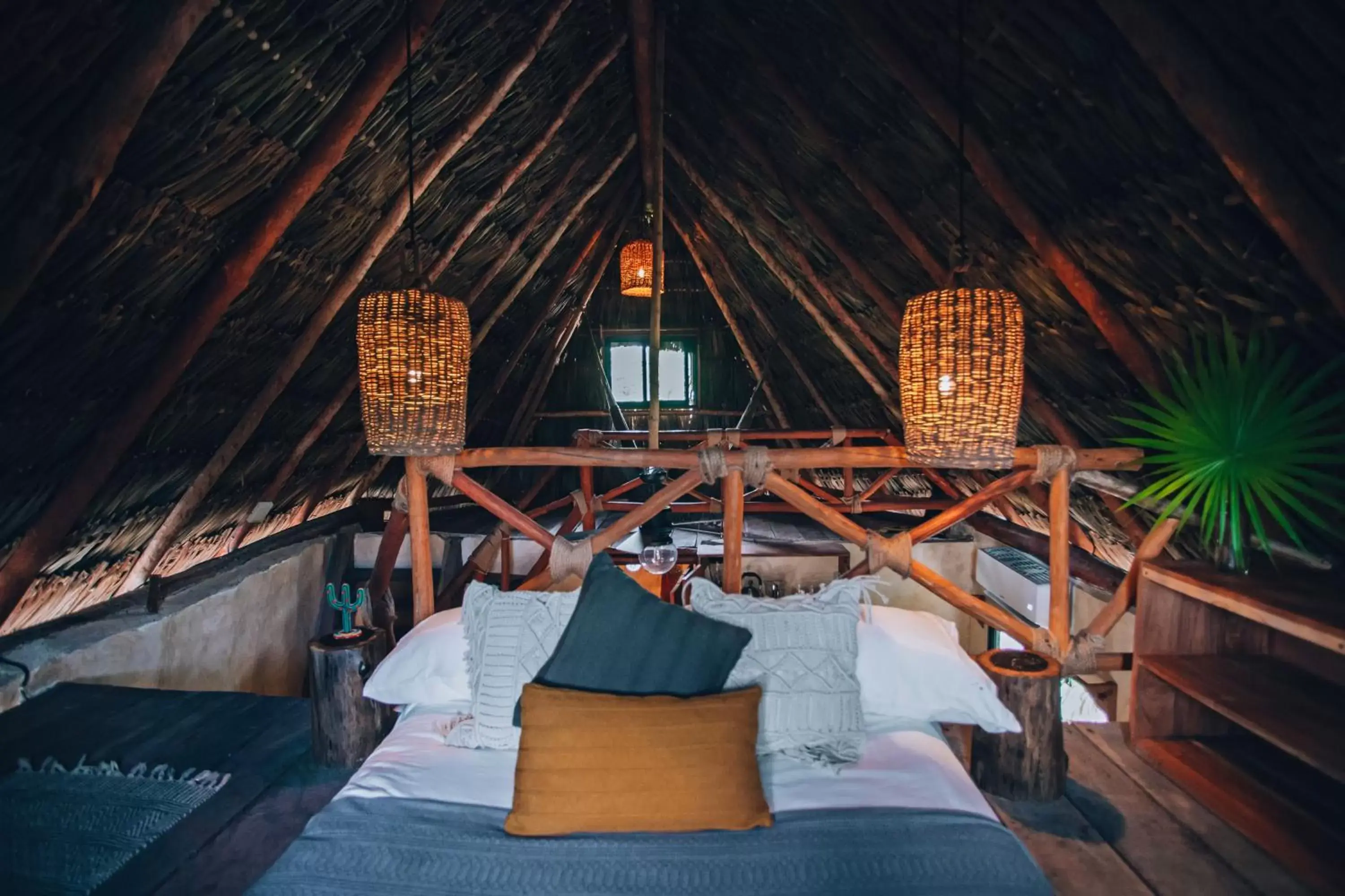 Bedroom in Ikal Tulum Hotel