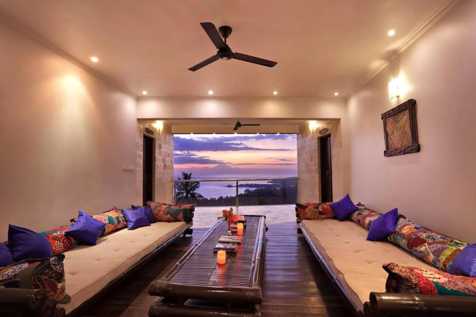 Seating area, Bed in Villa Umbrella Lombok