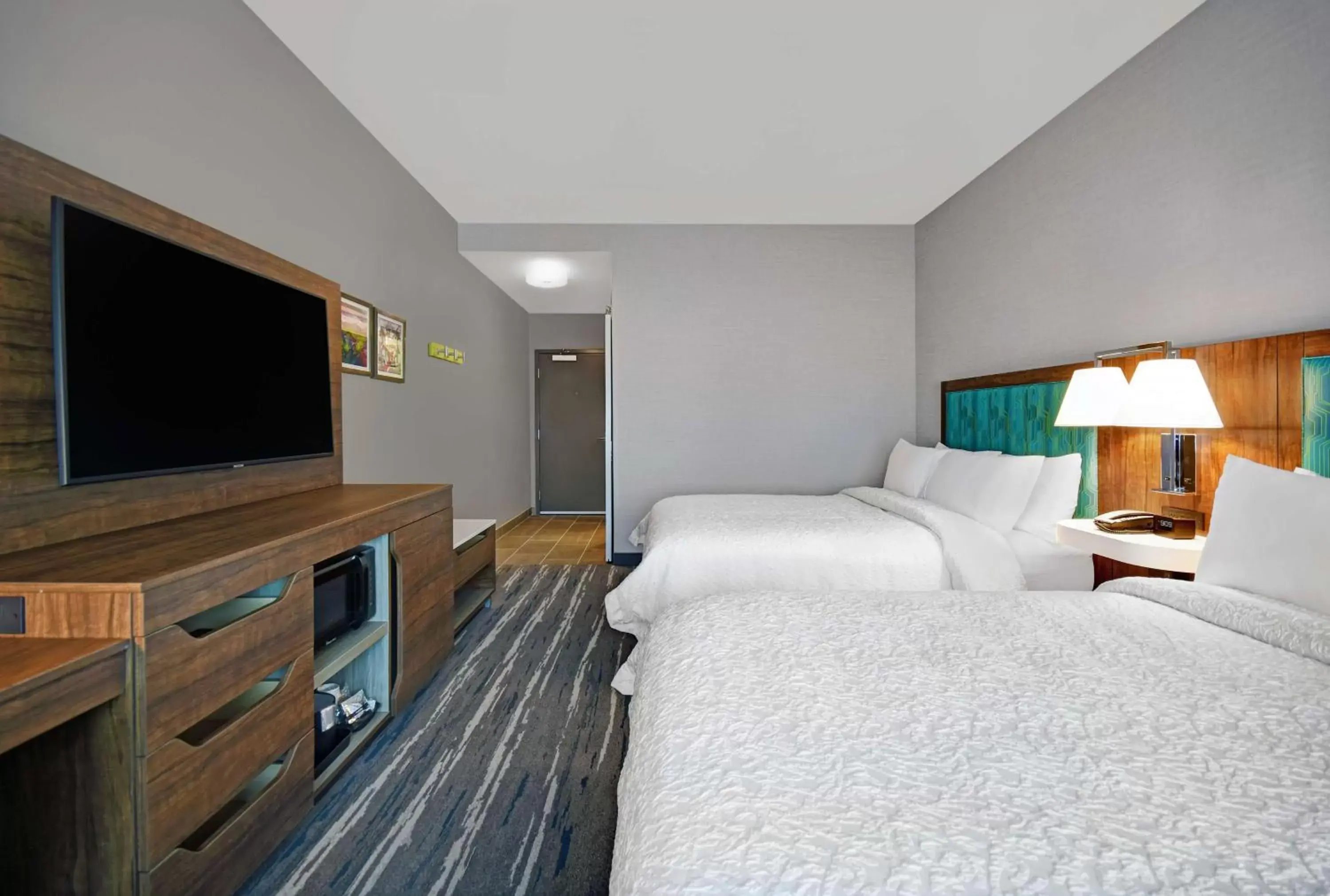 Bedroom, Bed in Hampton Inn Las Vegas Strip South, NV 89123