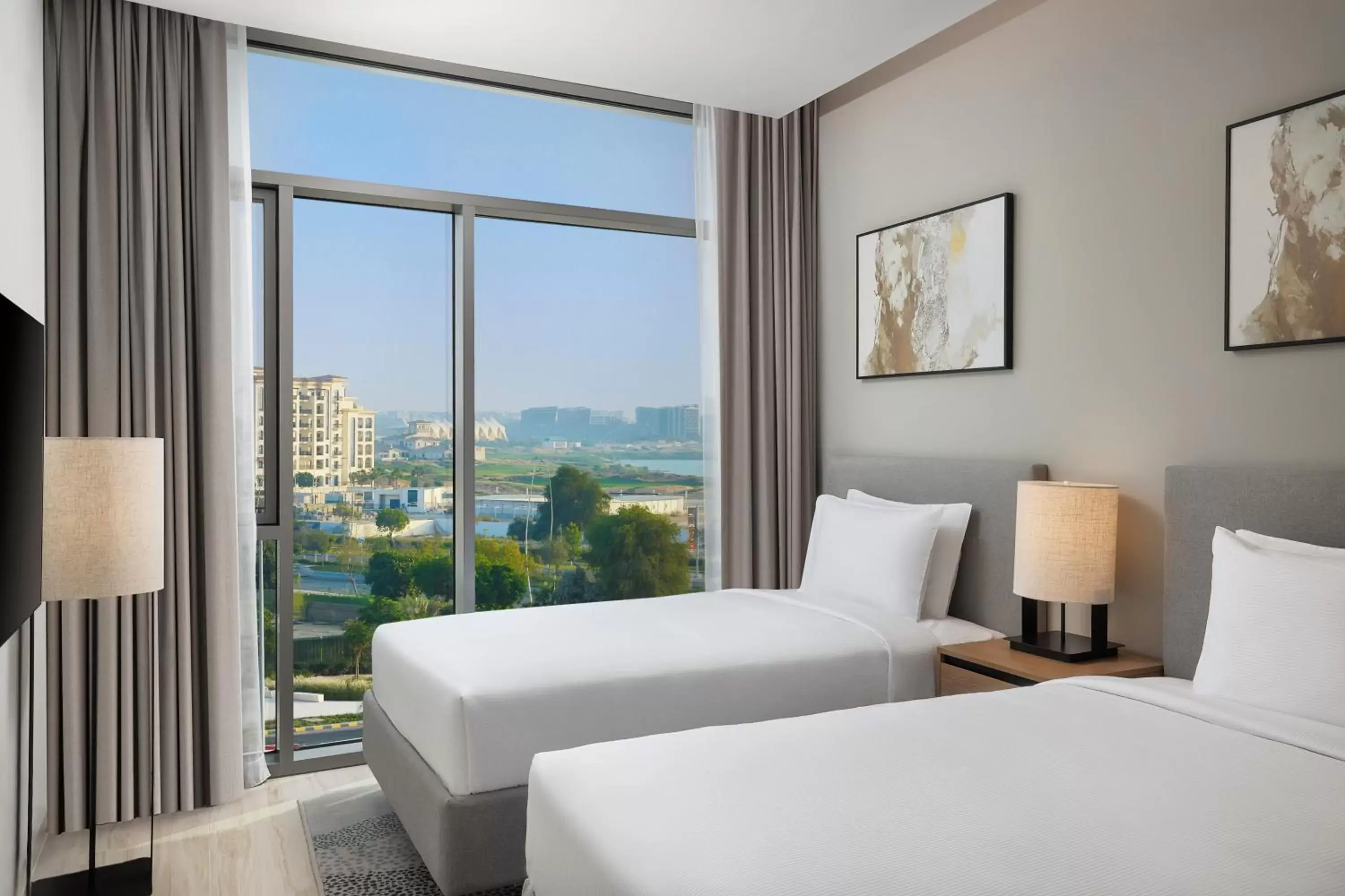 Bed in Doubletree By Hilton Abu Dhabi Yas Island Residences